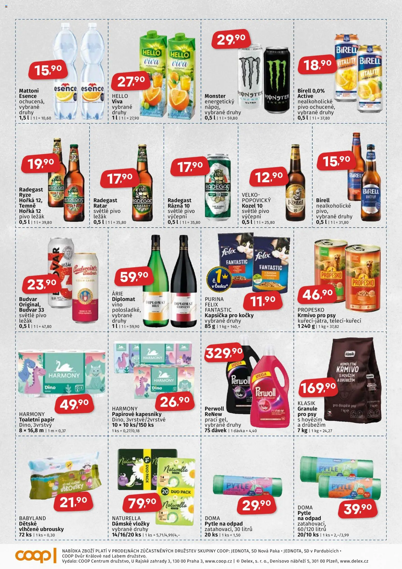 Coop leták - Východočeský region od 08.04.2026 | Strana: 4 | Produkty: Felix, Kozel 10, Kozel, Pytle na odpad