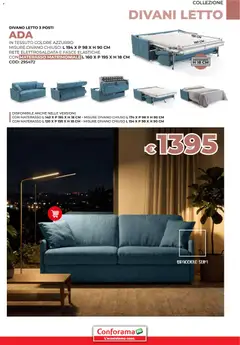 Anteprima del volantino Conforama Divani catalogo valido a partire dal 11.02.2026 | Pagina: 15 | Prodotti: Divano letto, Materasso matrimoniale, Materasso, Divano