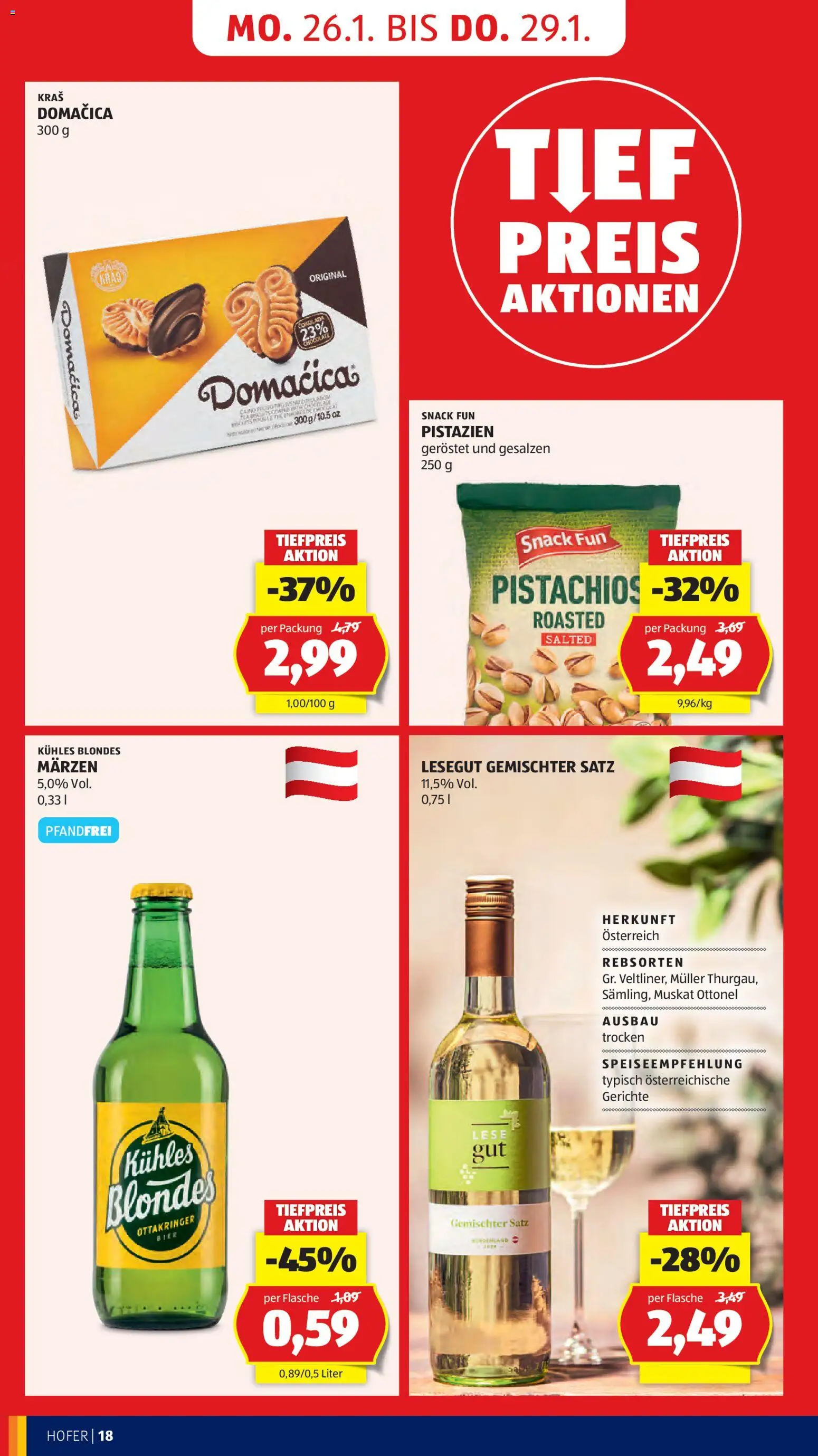 Hofer Flugblatt gültig ab 23.01.2026 | Seite: 20 | Produkte: Bier