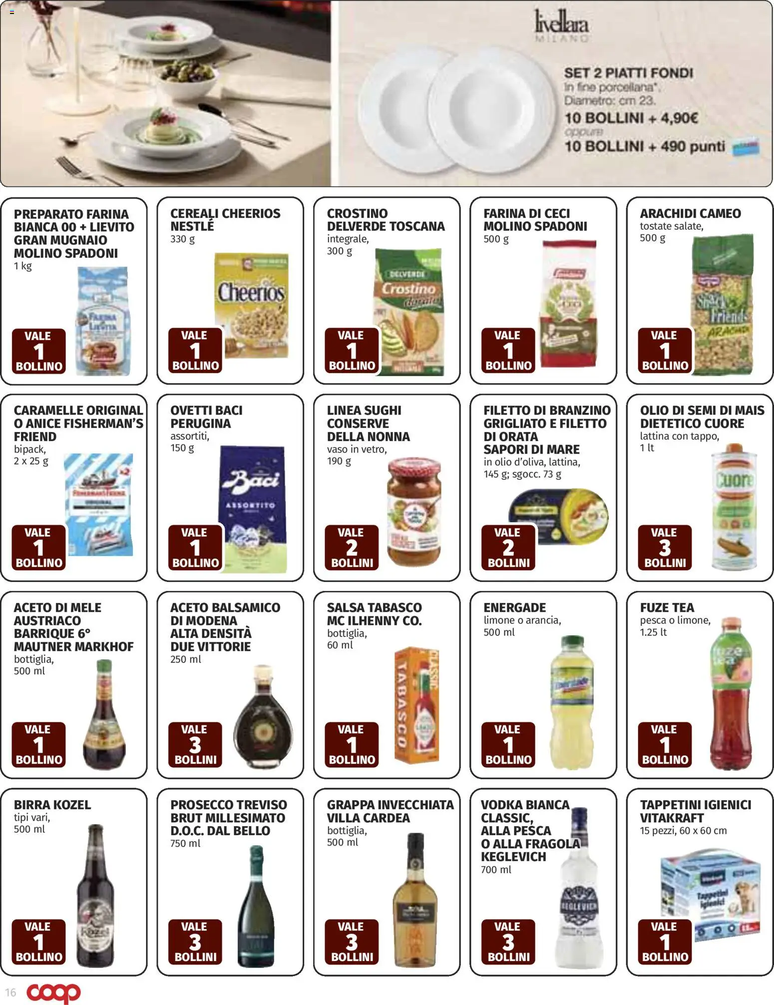 Volantino COOP del 12.03.2026 | Pagina: 16 | Prodotti: Orata, Limone, Olio, Farina