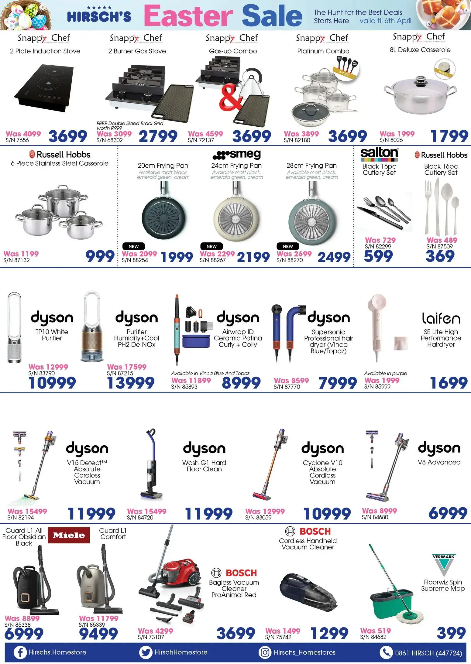 New Hirsch's catalogue – valid from 23.03.2026 | Page: 8 | Products: Dryer, Stove, Plate, Gas stove