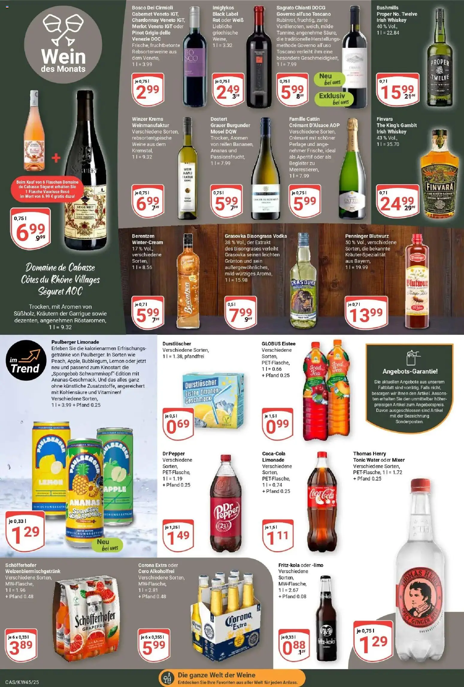 Globus prospekt Castrop-Rauxel	 – gültig ab 02.11.2025 | Seite: 17 | Produkte: Mixer, Merlot, Apple, Berentzen