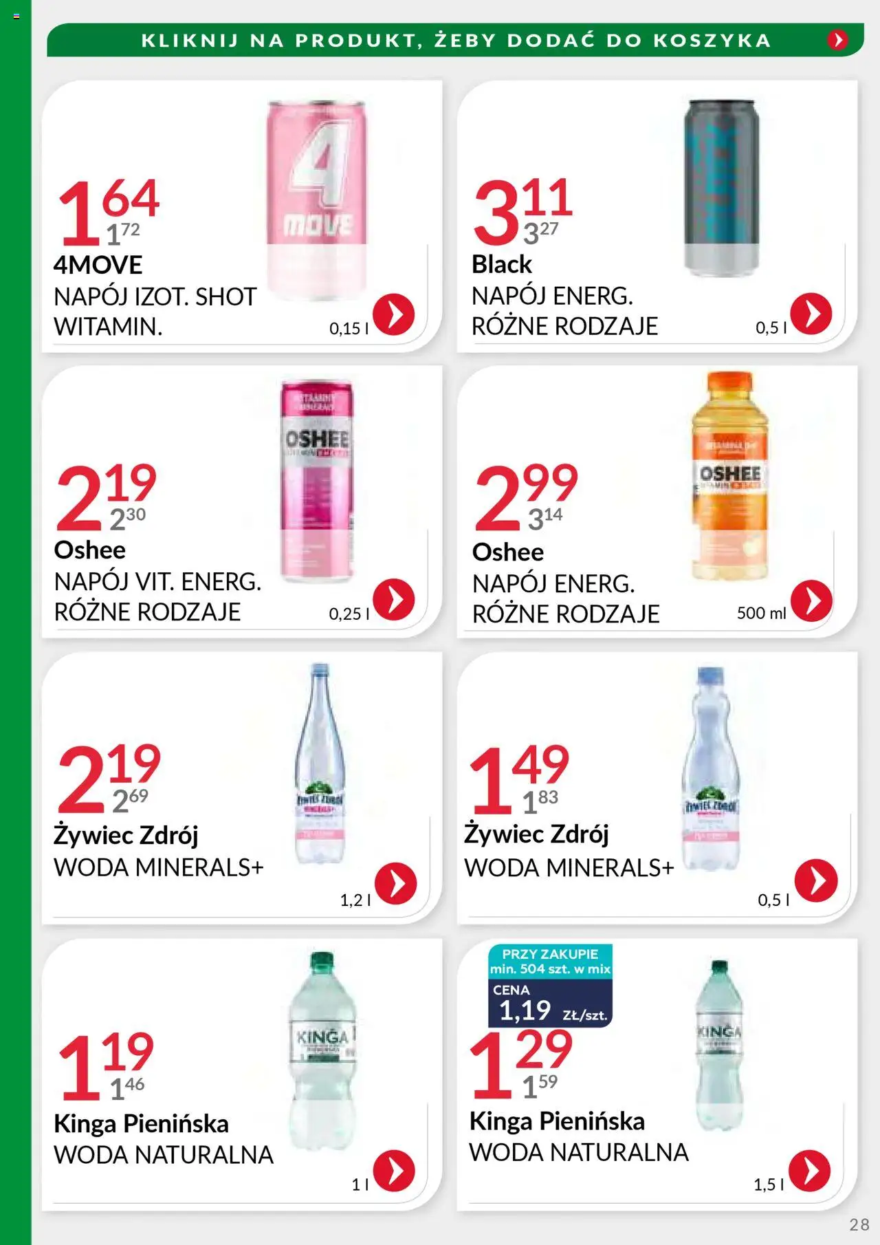 Eurocash Gazetka - Handlowa MR Południowy-Wschód od 29.09.2025 | Strona: 28 | Produkty: Woda