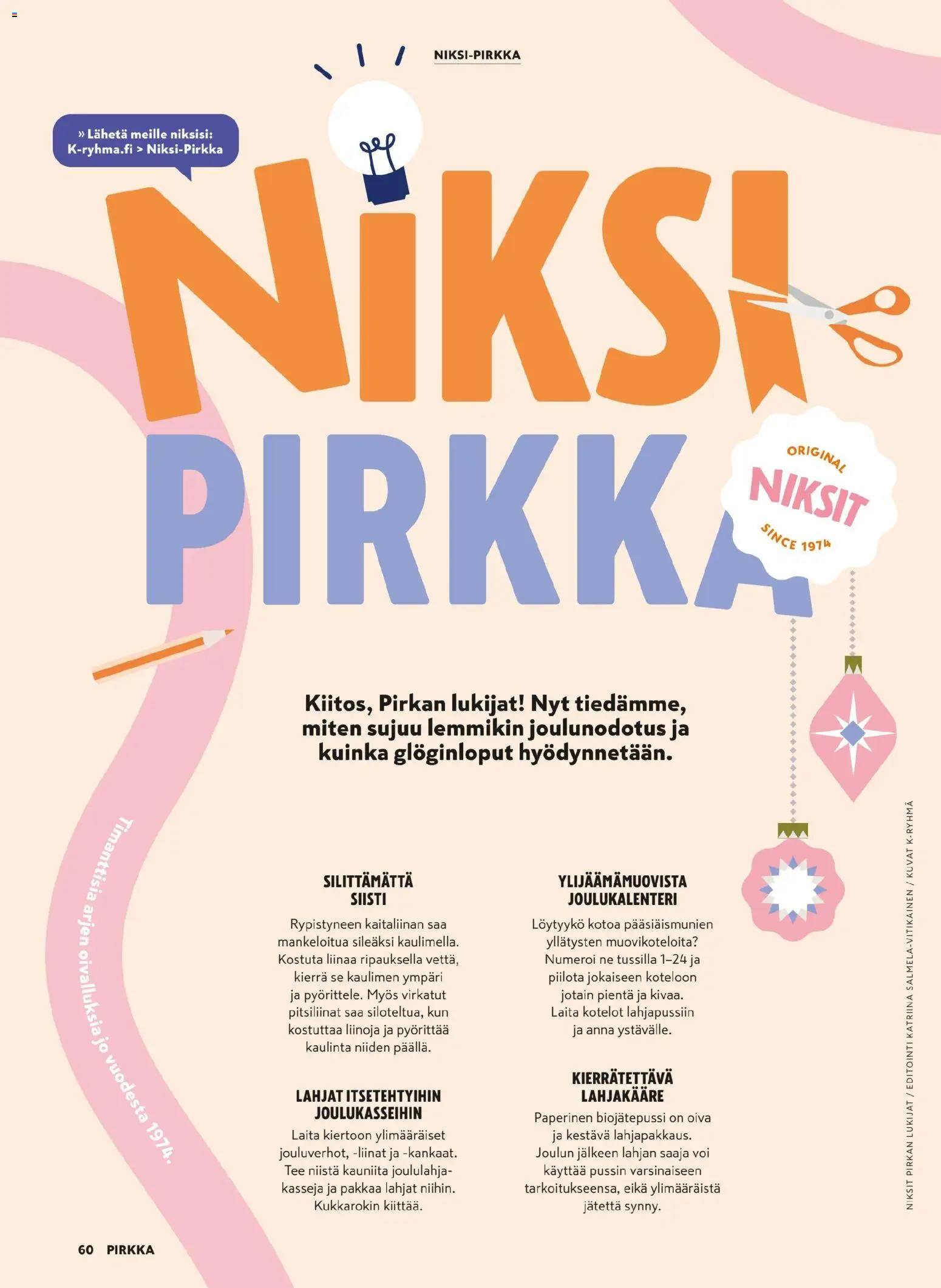 K-Citymarket - Pirkka – voimassa 03.12.2025 alkaen | Sivu: 60 | Tuotteet: Joulukalenteri, Voi, Tee