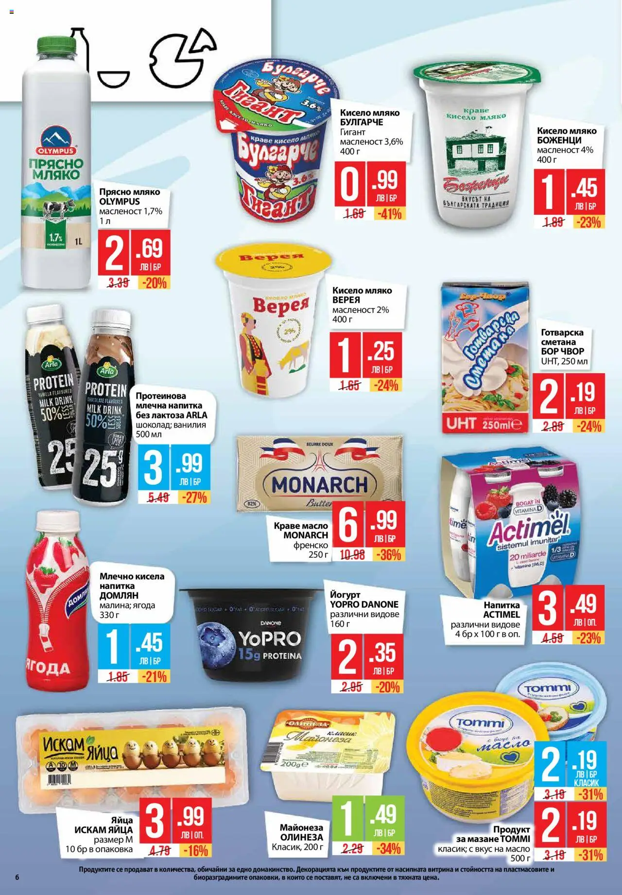  | Страница: 6 | Продукти: Мляко, Йогурт, Напитка, Млечна напитка