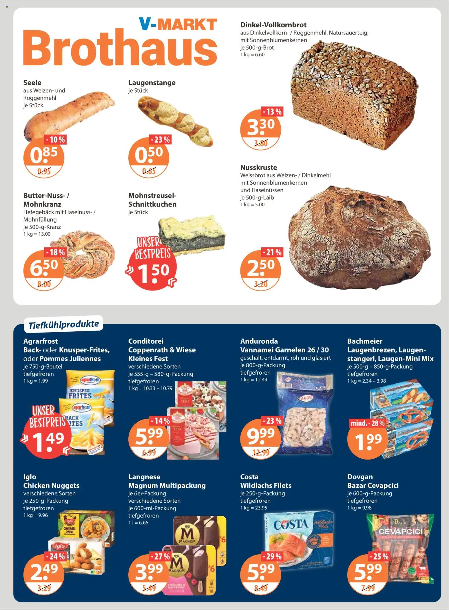 V-Markt - München – gültig ab 27.12.2025 | Seite: 5 | Produkte: Langnese, Iglo, Pommes, Garnelen