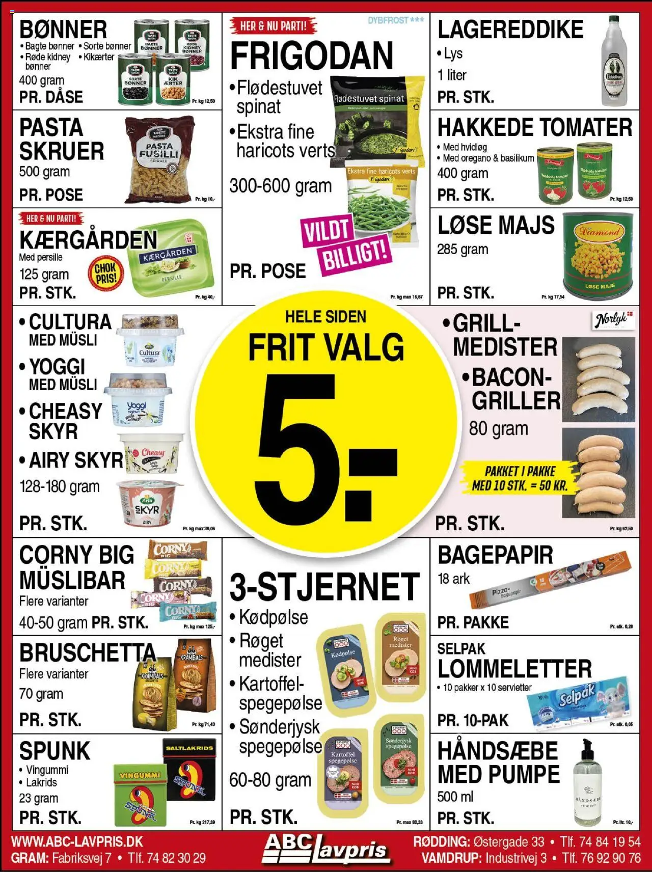 Abc Lavpris Tilbudsavis gyldig fra 20.08.2025 | Side: 2 | Produkter: Majs, Bacon, Oregano, Basilikum