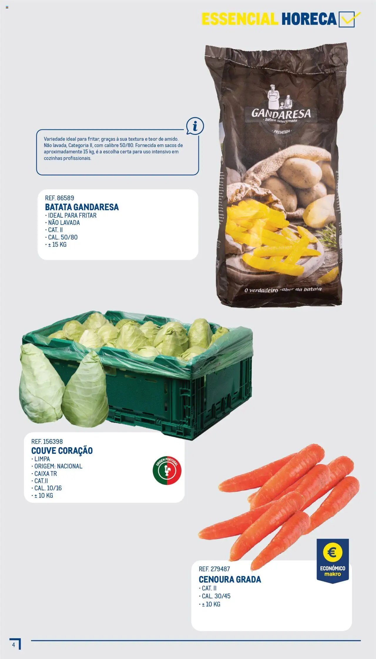 Makro - Guia Essenciais  │ válido de 01.07.2025 | Página: 5 | Produtos: Batata, Caixa, Cenoura, Couve