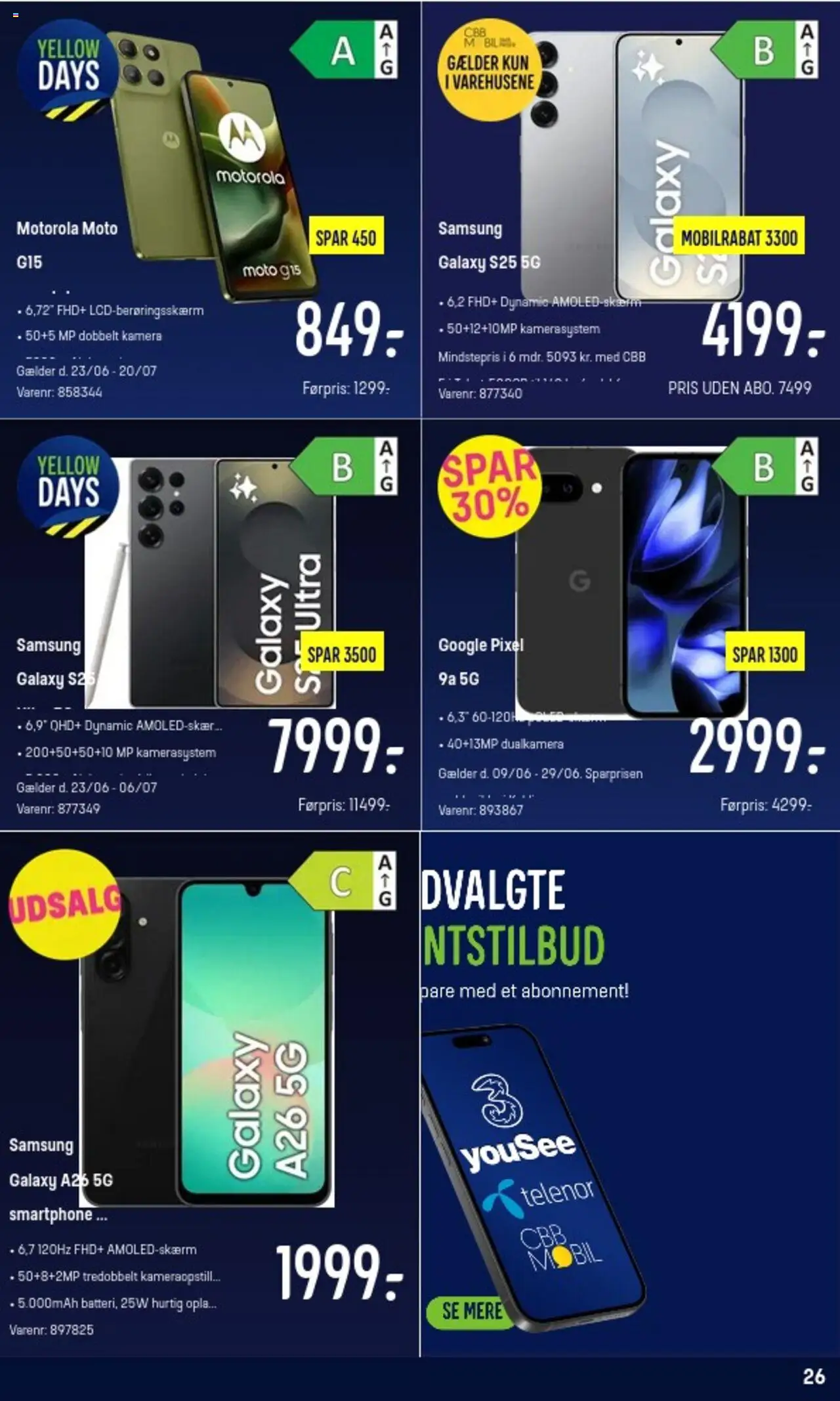Elgiganten Tilbudsavis gyldig fra 23.06.2025 | Side: 26 | Produkter: Smartphone, Kamera