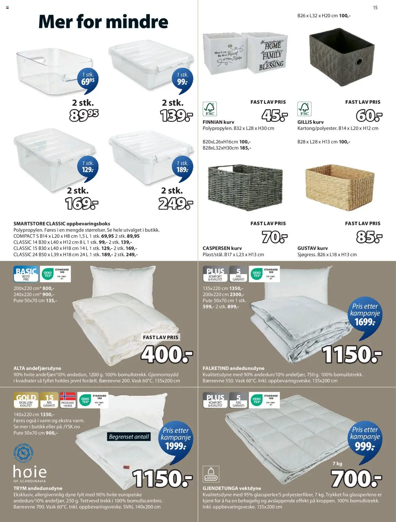  | Side: 15 | Produkter: Oppbevaringsboks, Vask, Суміш дитяча, Kurv