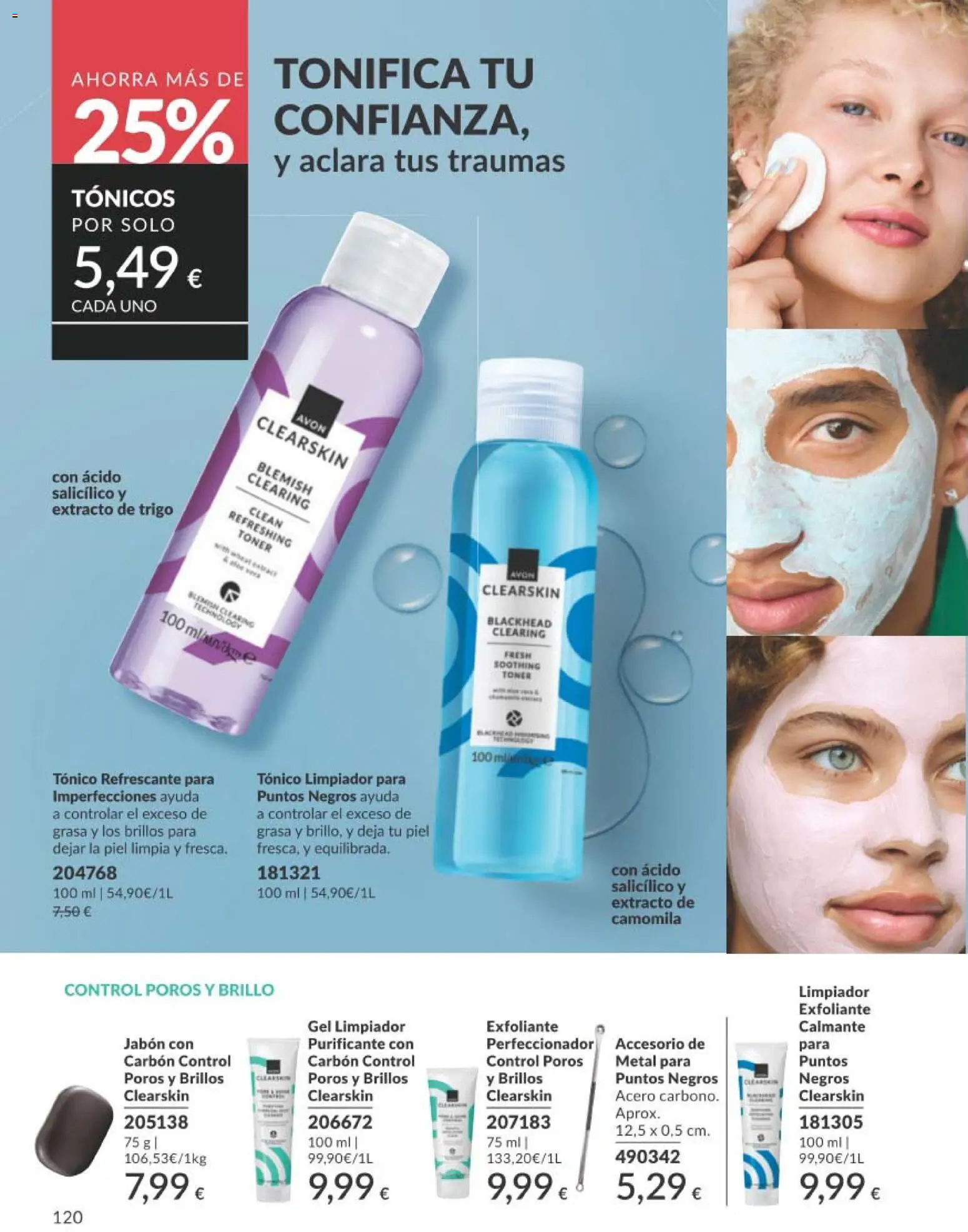Catálogo AVON campaña 3 │ válido desde el 01.03.2026 | Página: 138 | Productos: Jabón, Gel exfoliante, Γαύρος, Toner