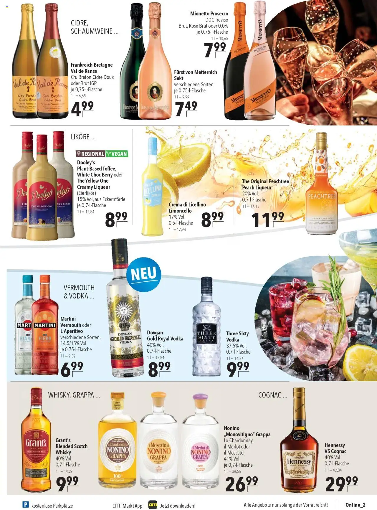 CITTI Markt Prospekt 	 - gültig ab dem 23.07.2025 | Seite: 13 | Produkte: Whisky, Merlot, Limoncello, Vodka