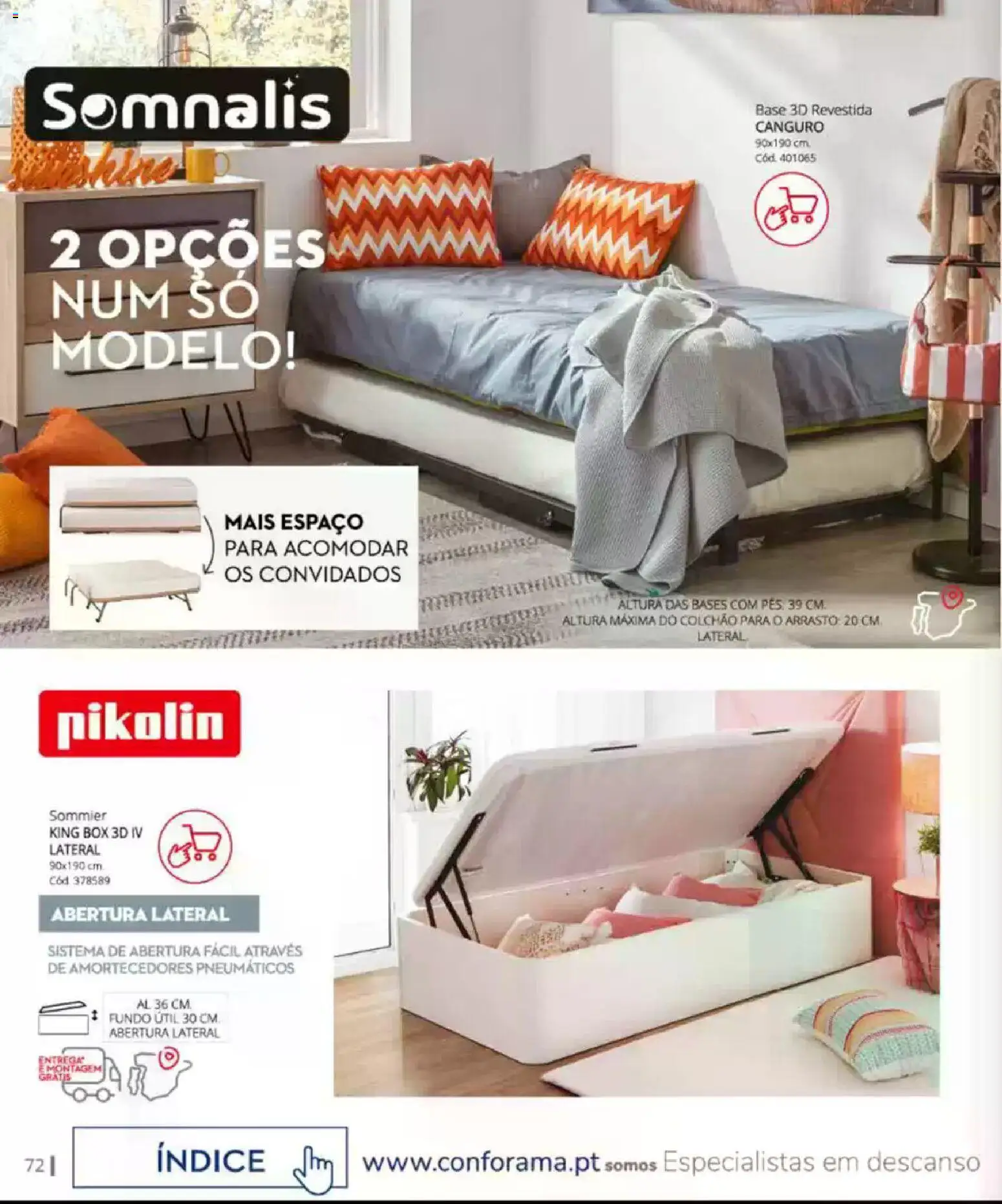 Conforama Camitis │ válido de 05.02.2026 | Página: 72 | Produtos: Base, Colchão