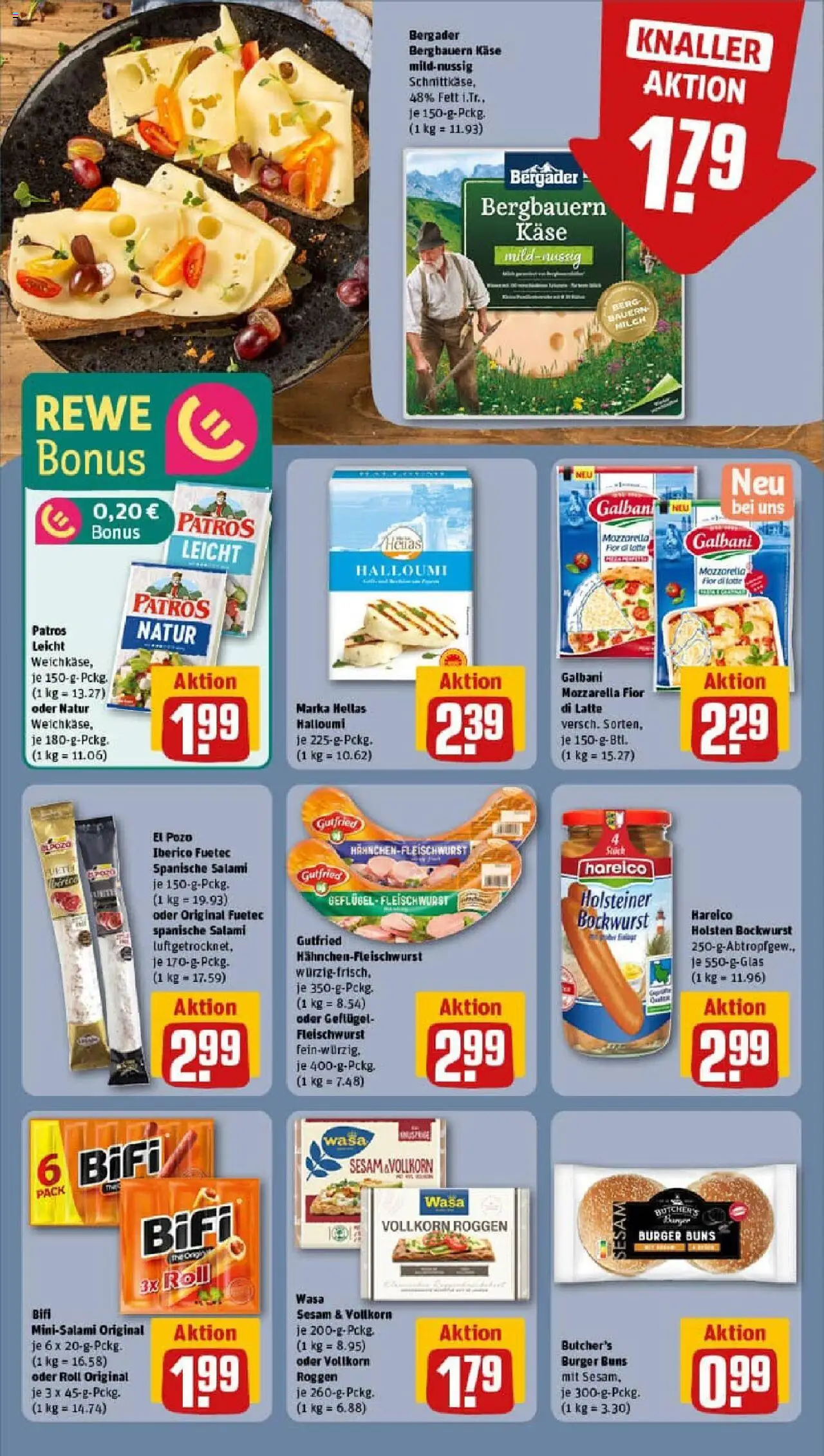 Rewe prospekt Wolfenbüttel	 – gültig ab 06.10.2025 | Seite: 10 | Produkte: Bockwurst, Milch, Käse, Mozzarella