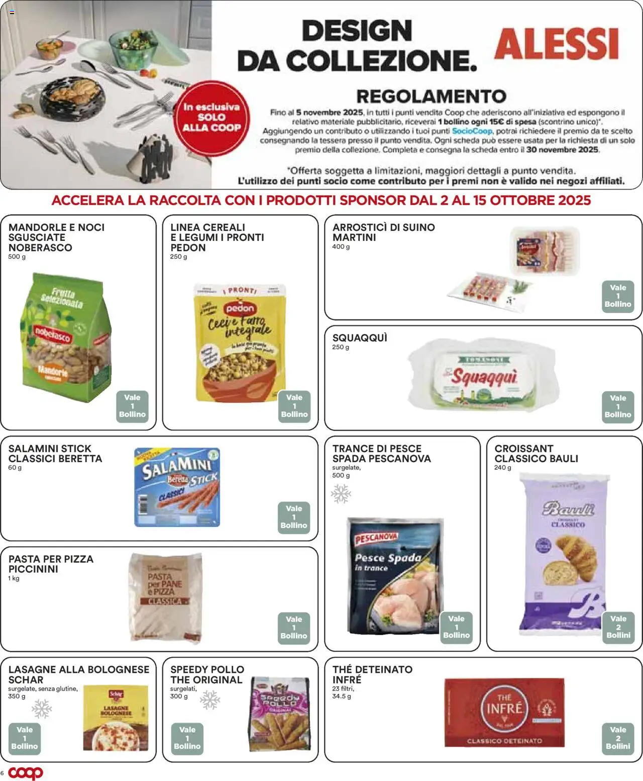 Volantino COOP del 02.10.2025 | Pagina: 6 | Prodotti: Legumi, Pasta, Croissant, Farro