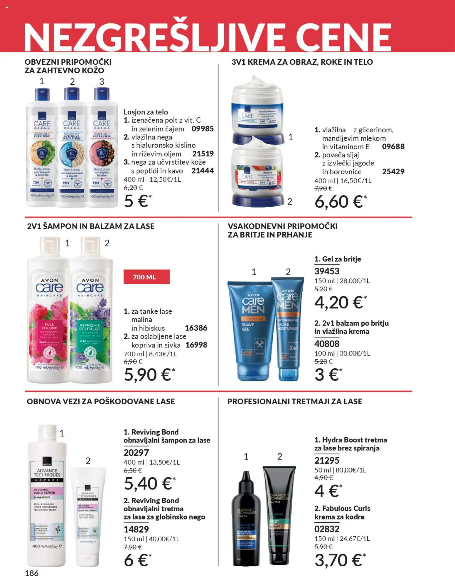 Novi Avon katalog ponudbe – veljaven od 29.12.2025 | Stran: 186 | Izdelki: Sampon, Balzam za lase, Borovnice, Jagode