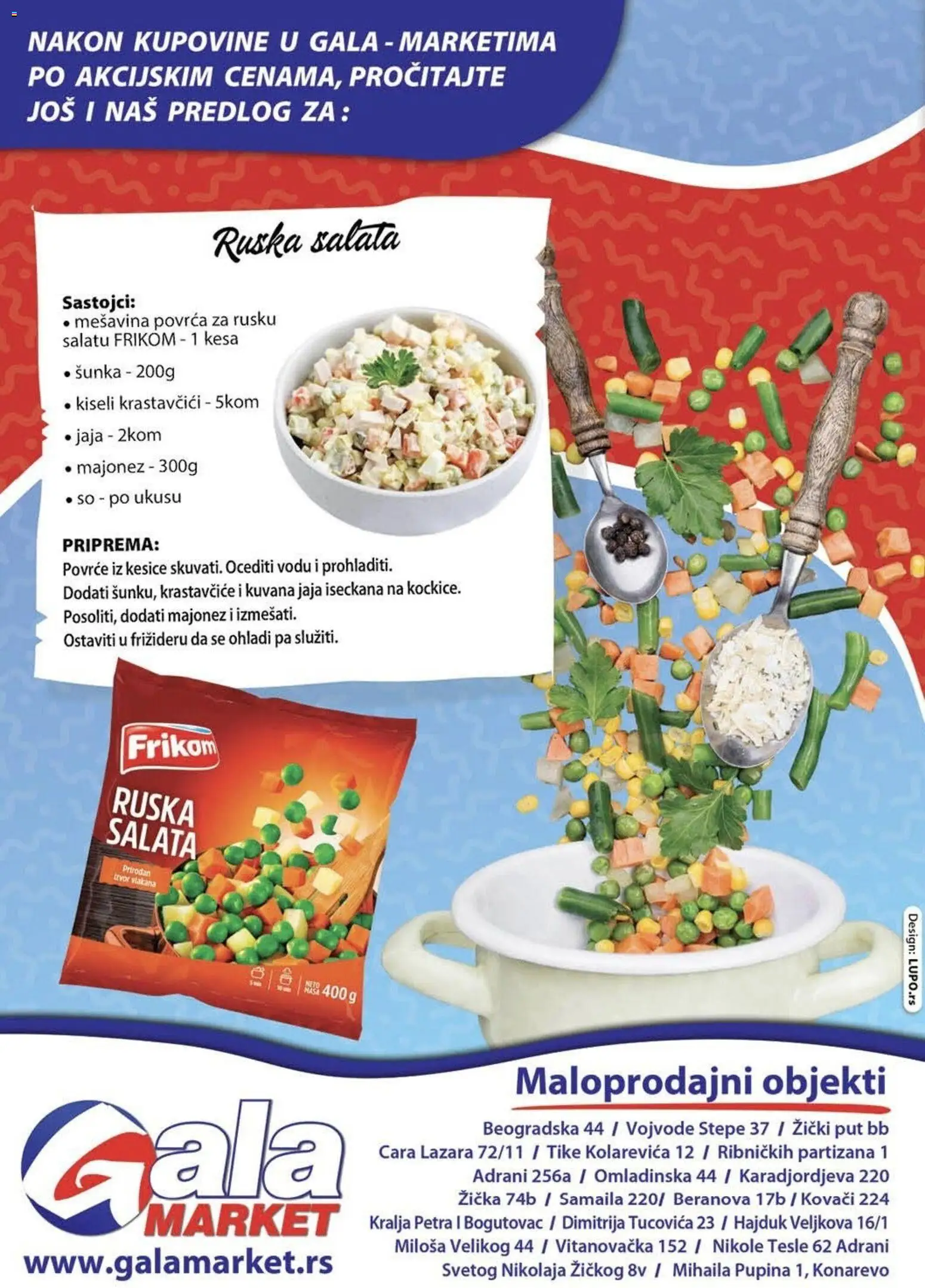 Gala MARKET katalog - važi od 05.04.2026 | Strana: 8 | Proizvode: Ruska salata, Majonez, So, Jaja