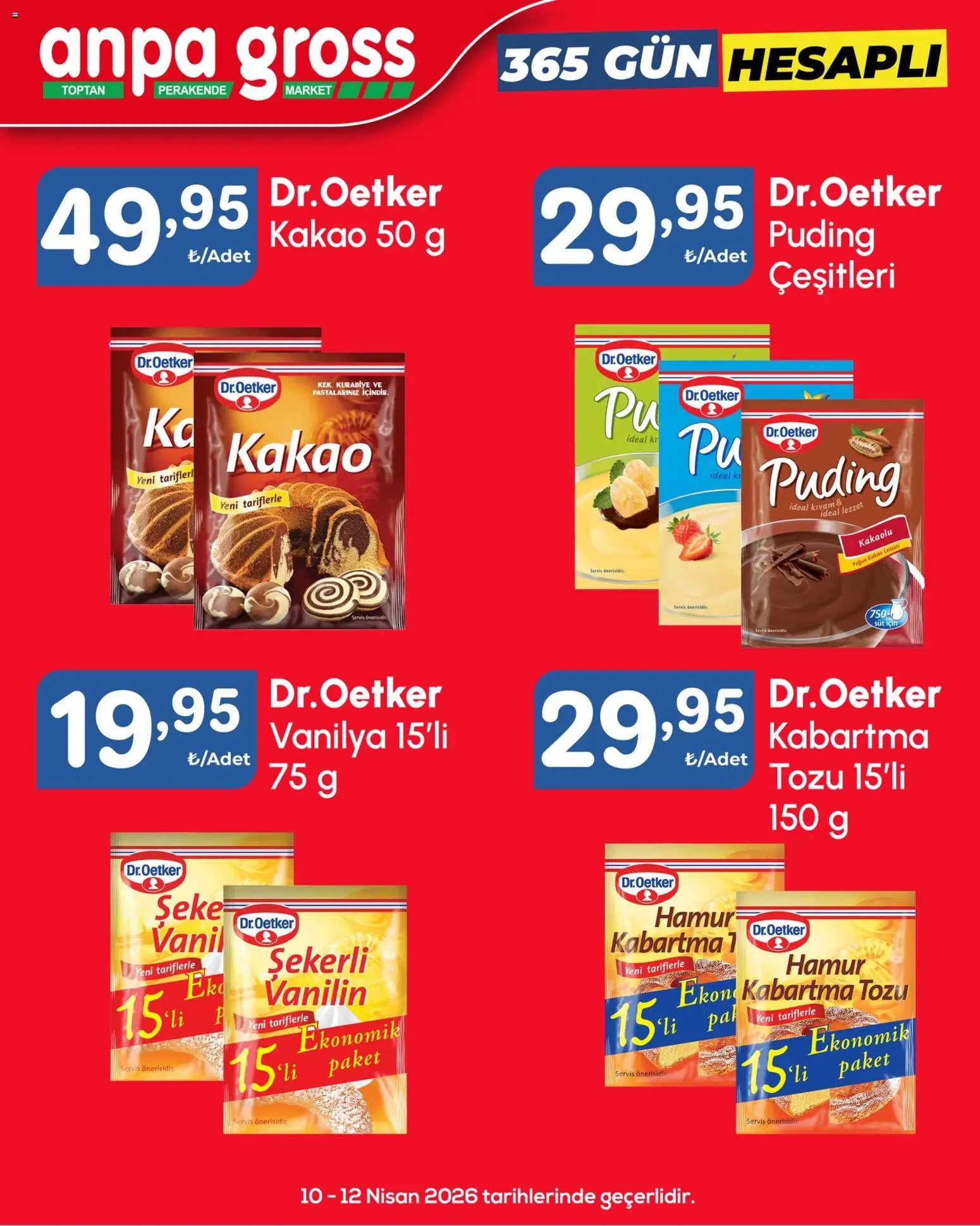 Anpa Gross Katalog - 10.04.2026 tarihinden itibaren geçerlidir | Sayfa: 7 | Ürünler: Süt, Kurabiye