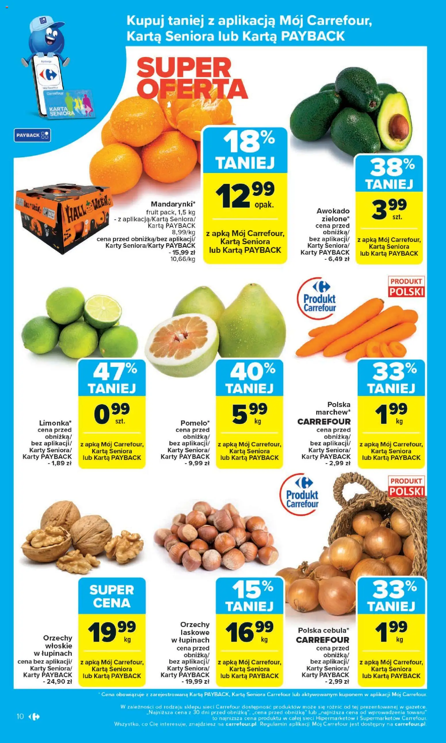 Carrefour Gazetka od 27.10.2025 | Strona: 12 | Produkty: Karta, Orzechy włoskie, Orzechy, Awokado