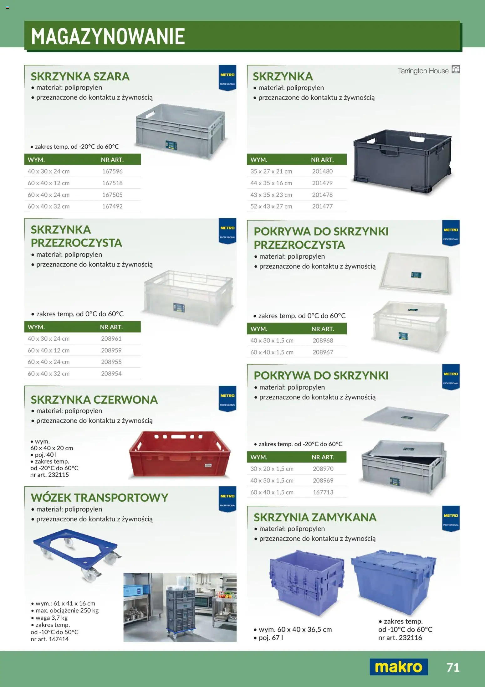 Makro Gazetka - Profesjonalna Gastronomia od 01.02.2026 | Strona: 71 | Produkty: Wózek transportowy, Waga