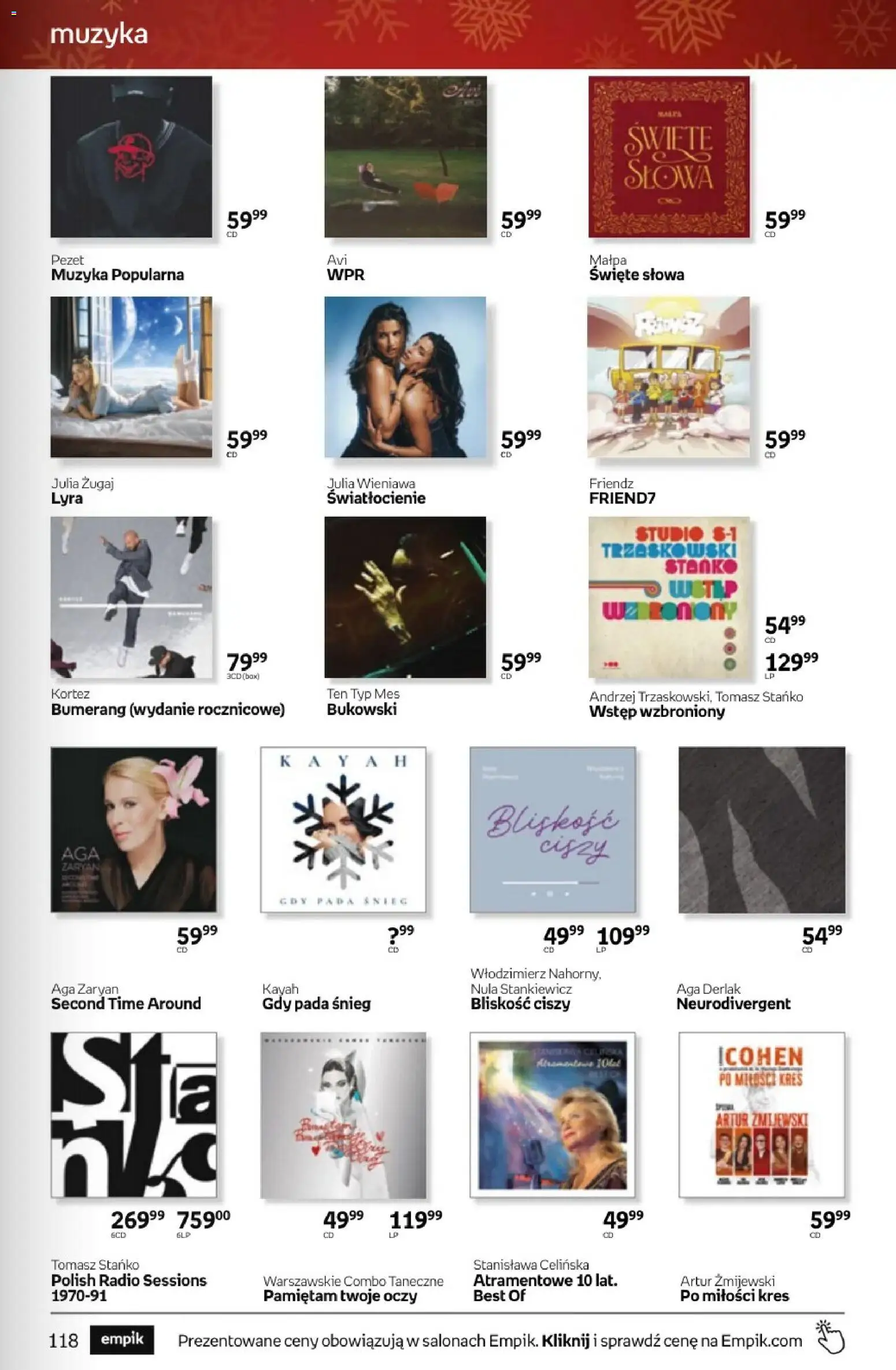 Empik promocje - Tom kultury Muzyka od 10.12.2025 | Strona: 9 | Produkty: Radio