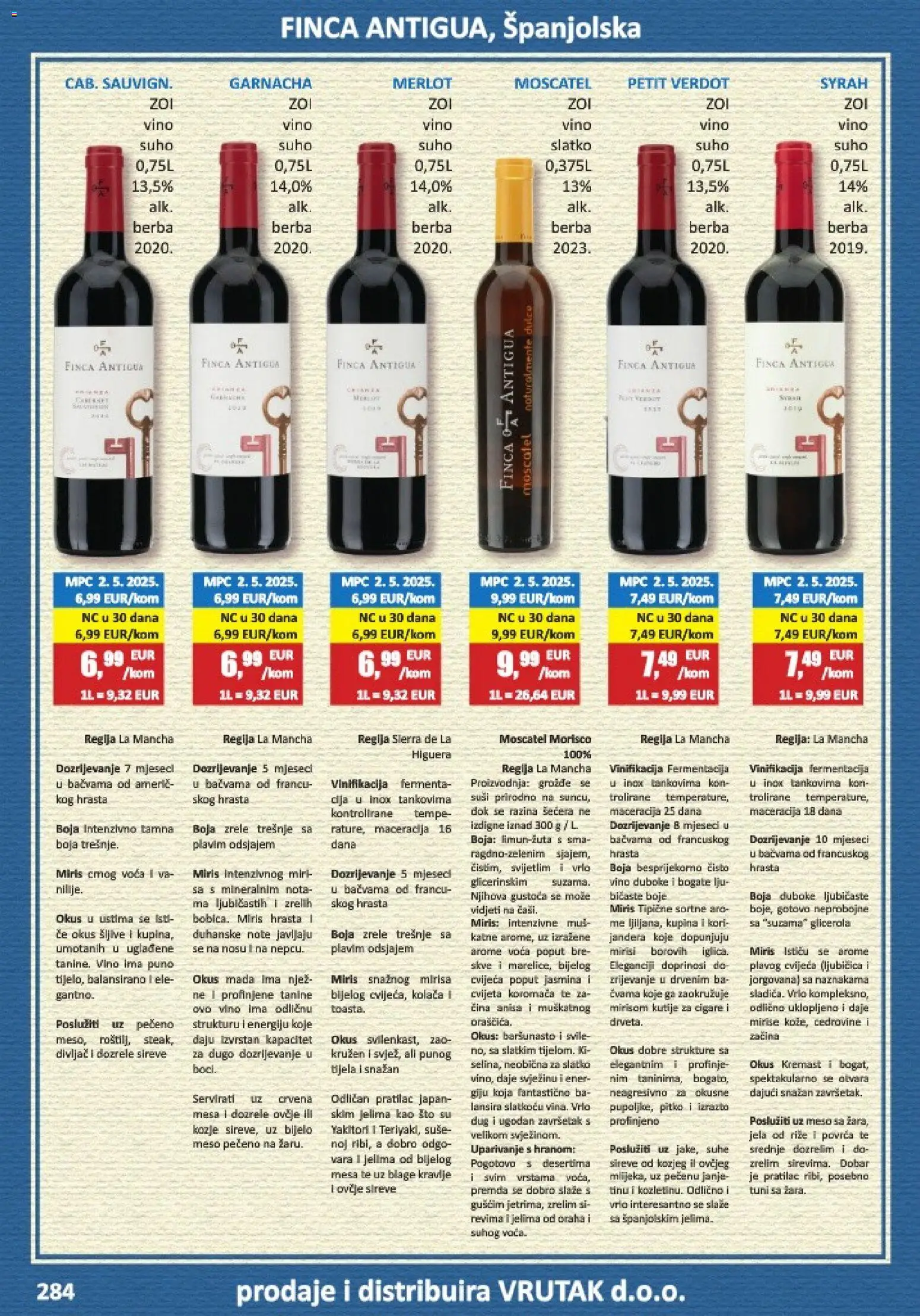 Vrutak katalog | vrijedi od 01.11.2025 | Stranica: 284 | Proizvodi: Meso, Vino, Šljive, Grožđe