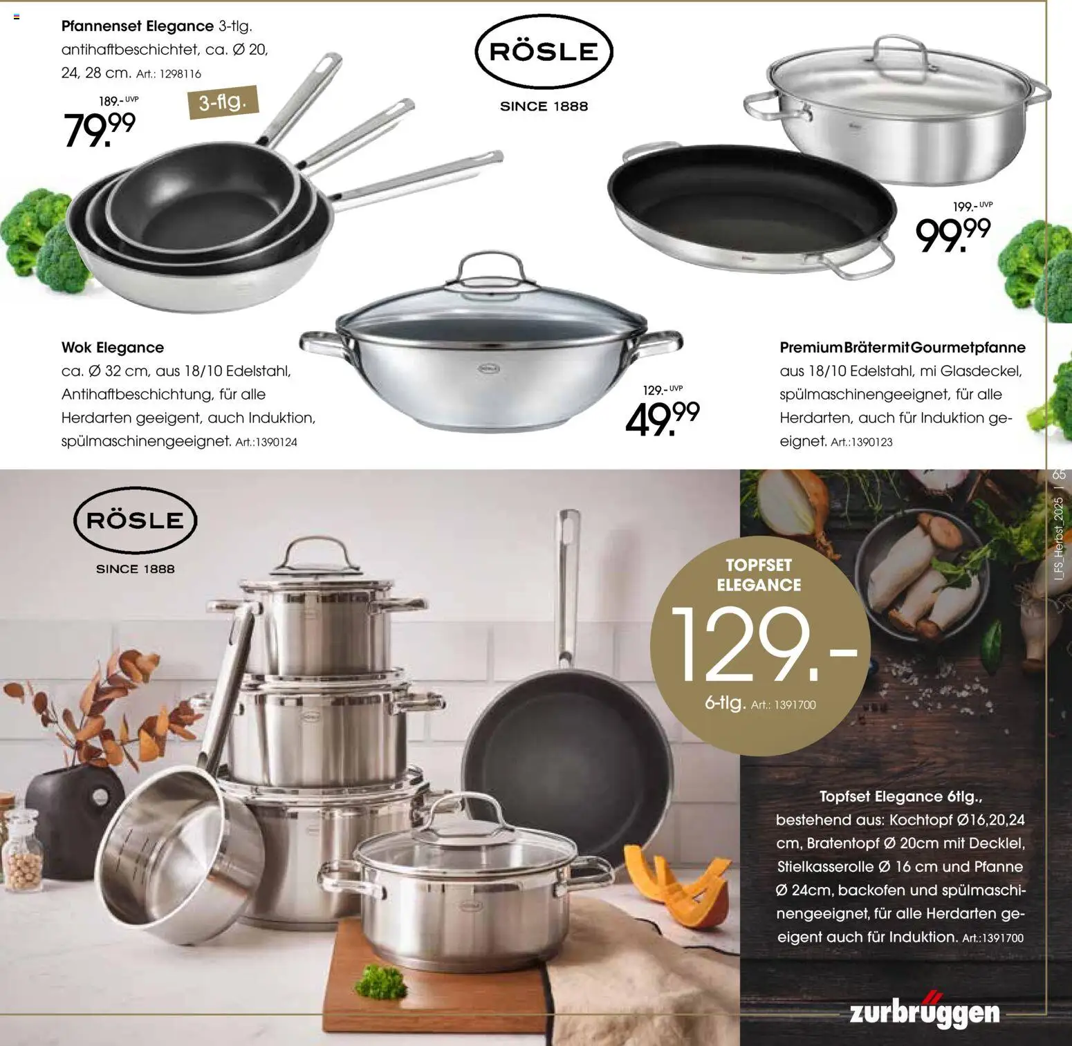 Zurbrüggen Trend-Journal Herbst – gültig ab 21.10.2025 | Seite: 65 | Produkte: Backofen, Wok