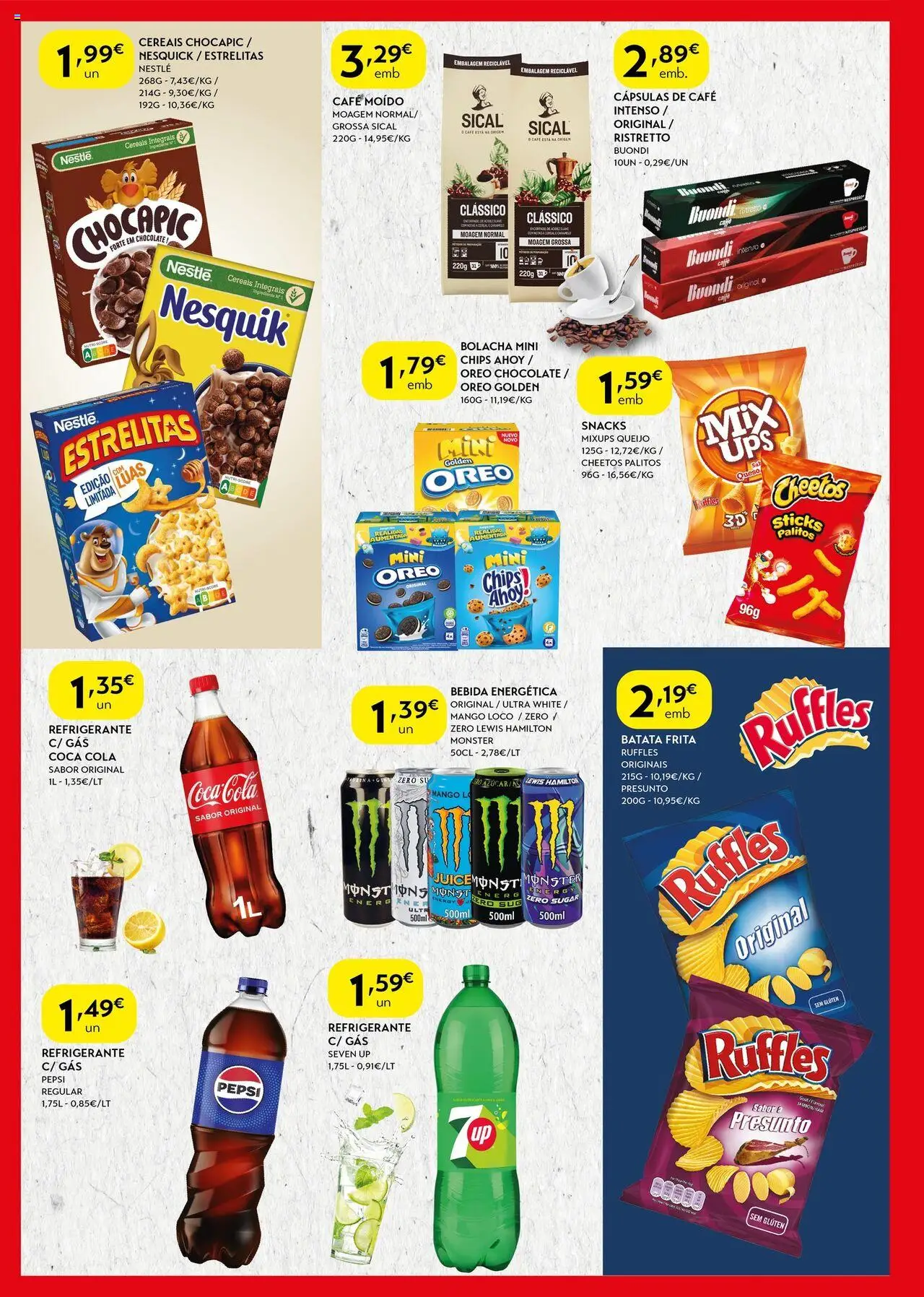 Spar folheto │ válido de 19.08.2025 | Página: 4 | Produtos: Batata frita, Presunto, Cereais, Bebida