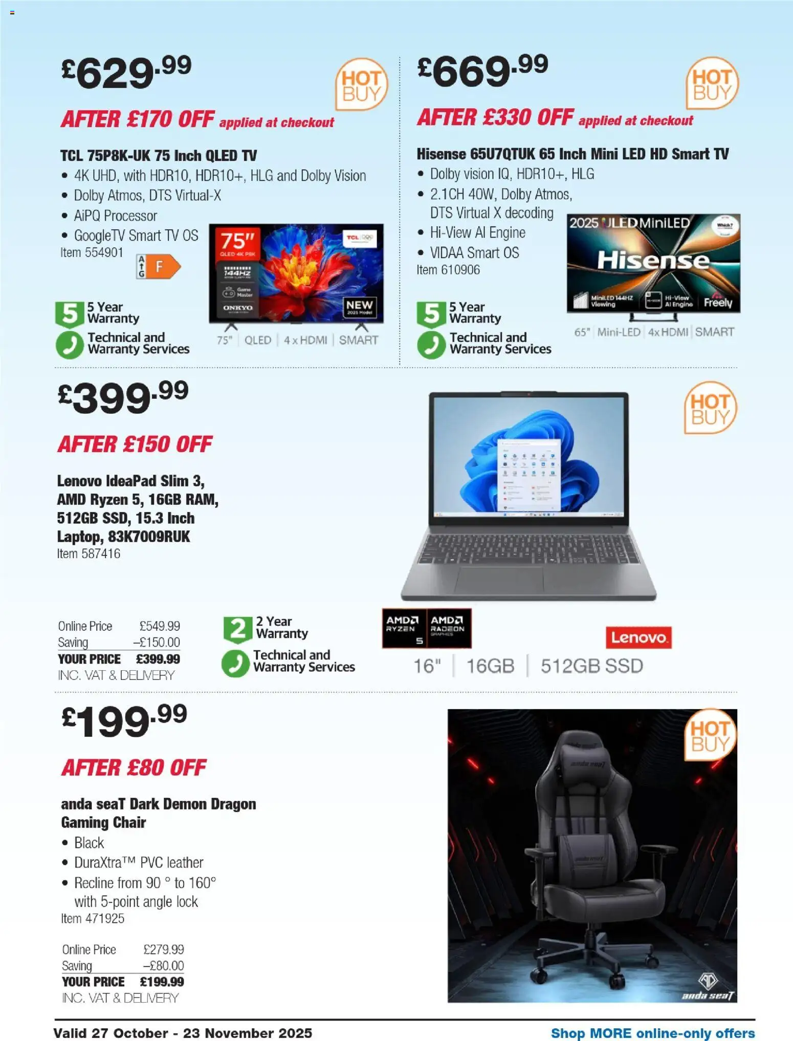 {H1} | Page: 25 | Products: Chair, TV