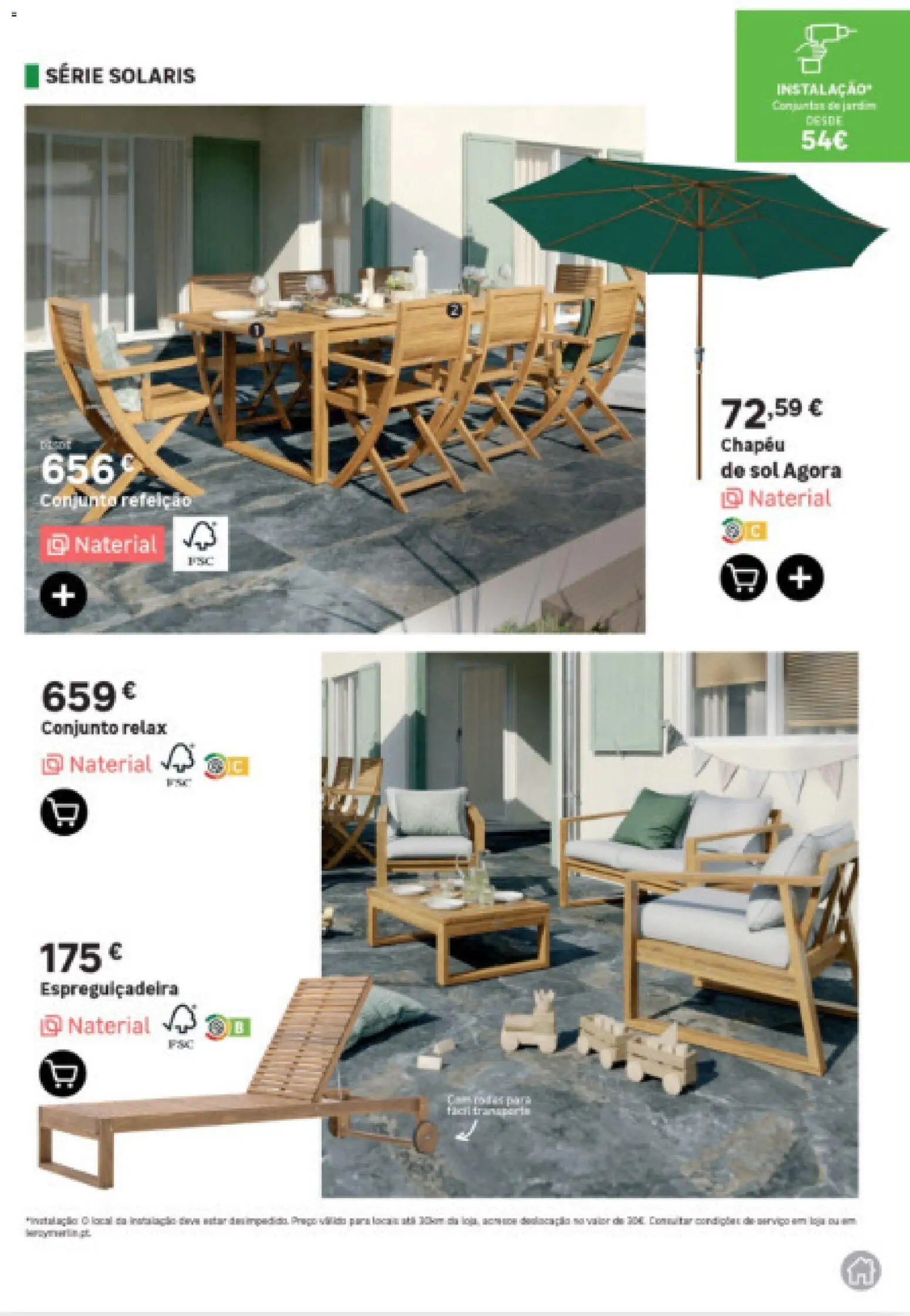 Leroy Merlin Arquipélago dos Açores │ válido de 12.03.2026 | Página: 17 | Produtos: Chapéu, Espreguiçadeira