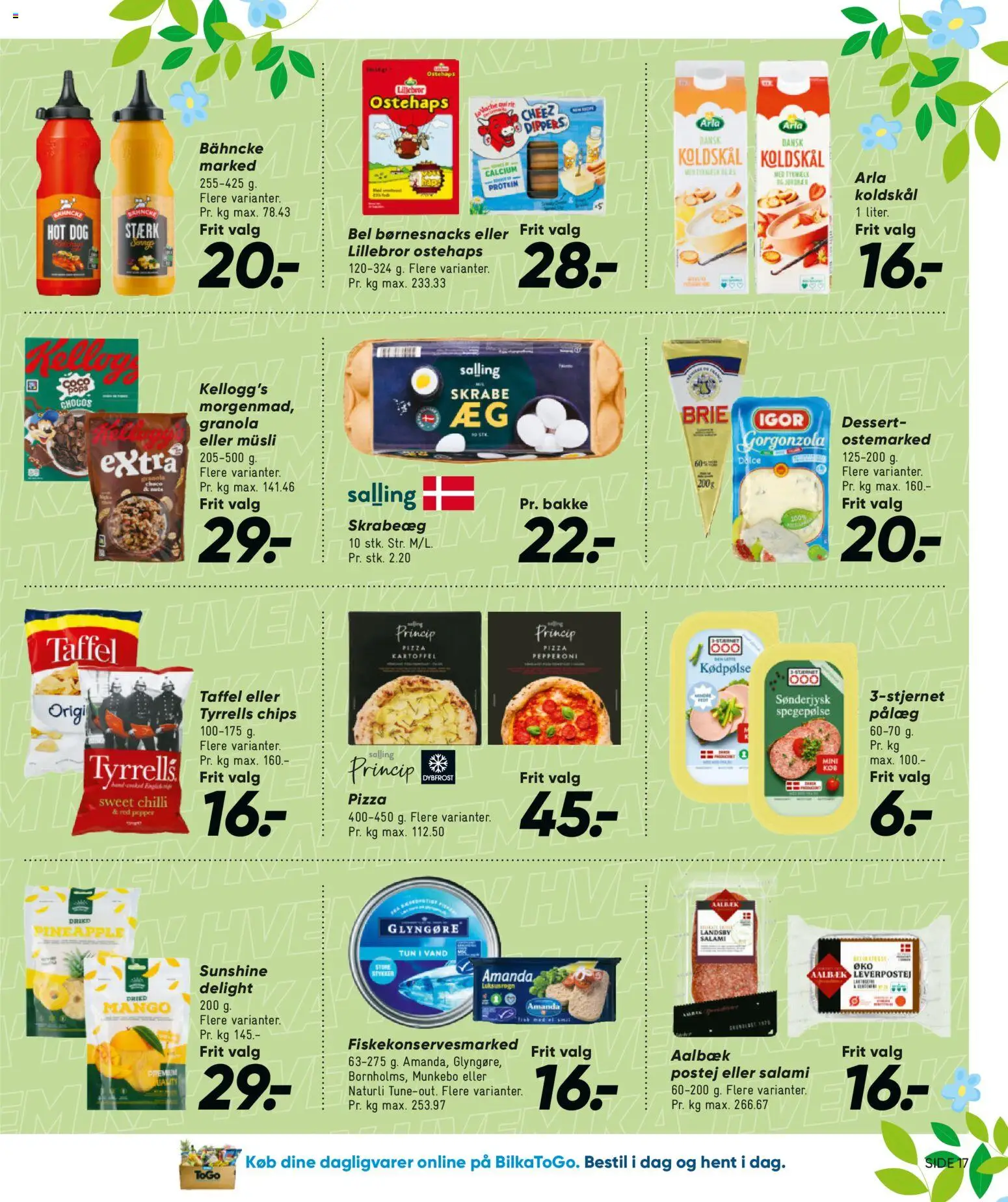 Bilka tilbudsavis – gyldig fra 10.04.2026 | Side: 27 | Produkter: Pizza, Gorgonzola, Pålæg, Müsli