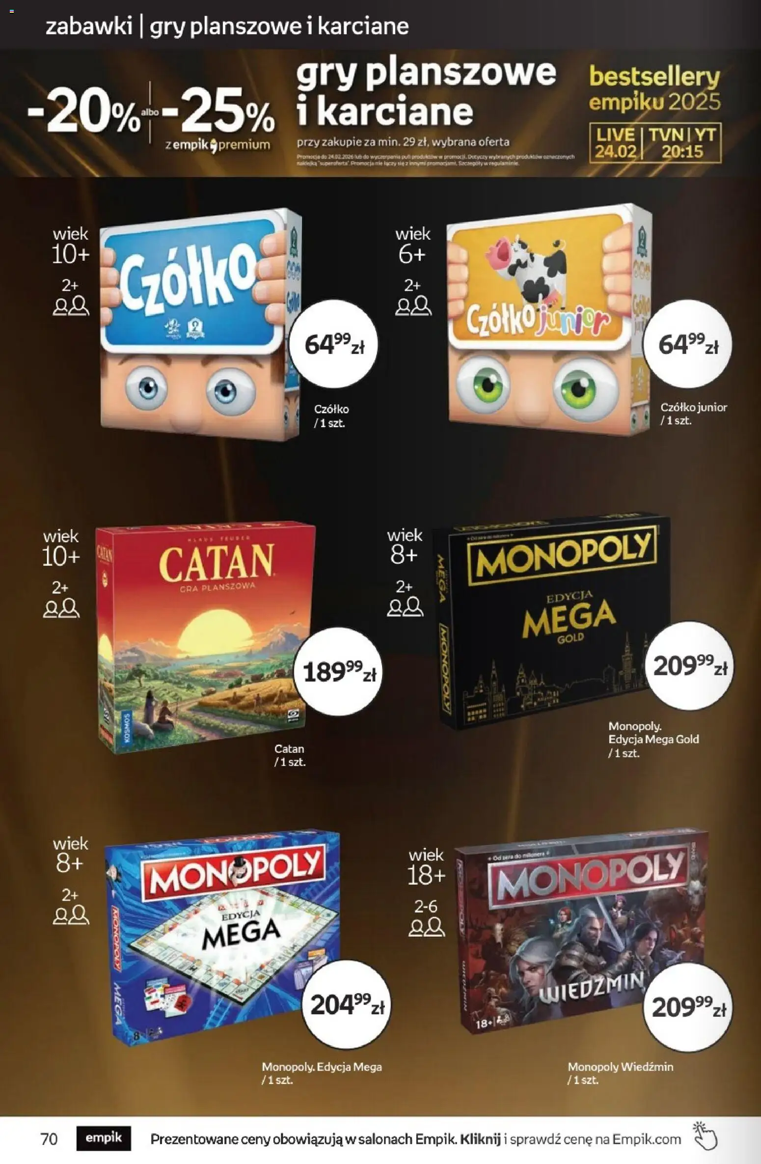 Empik promocje - Tom kultury Zabawki od 11.02.2026 | Strona: 12 | Produkty: Gra, Gry