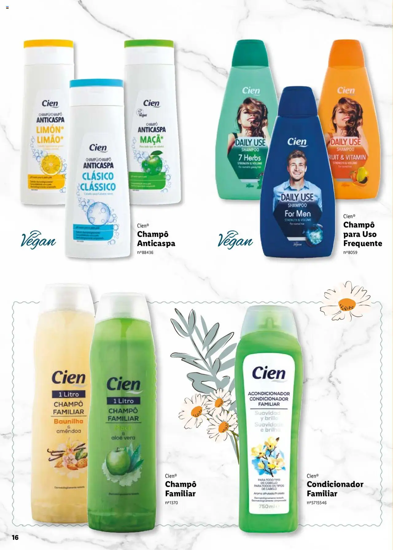 Lidl Cien - Beleza Inteligente │ válido de 26.02.2024 | Página: 16 | Produtos: Shampoo, Condicionador