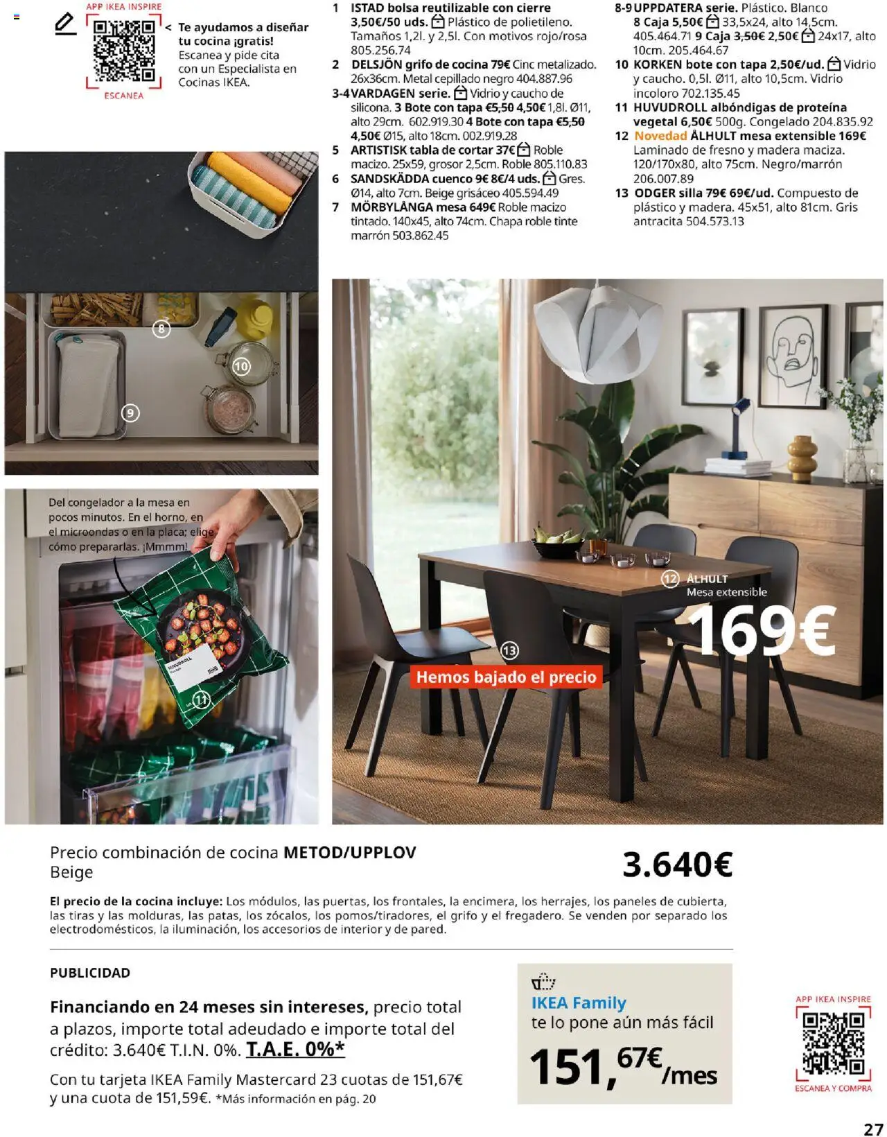 Catálogo IKEA La vida comienza en la cocina │ válido desde el 18.09.2025 | Página: 27 | Productos: Té, Bolsa, Mesa, Silla