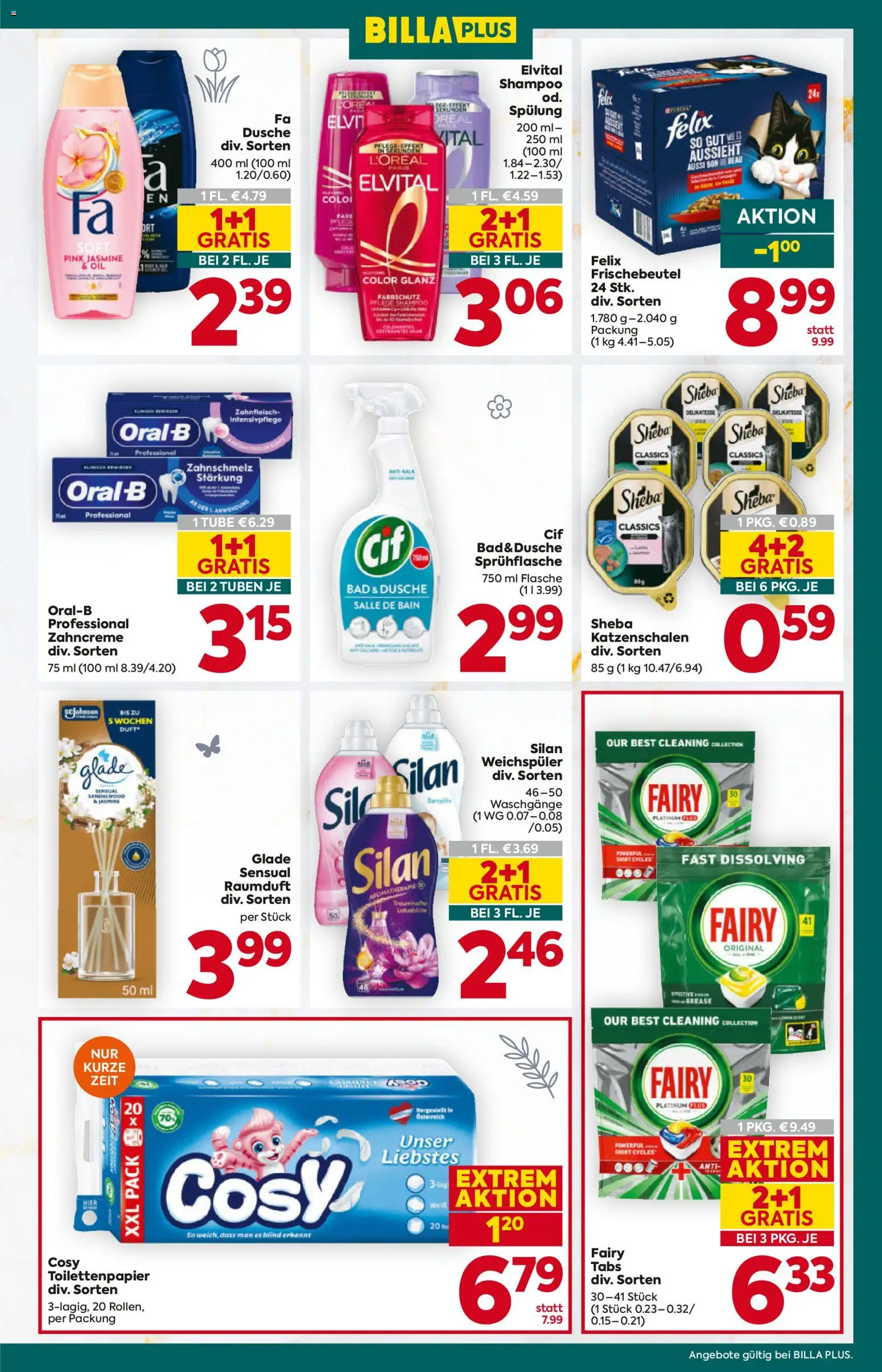 Billa Plus Flugblatt gültig ab 12.03.2026 | Seite: 15 | Produkte: Bad, Dusche, Shampoo, Spülung