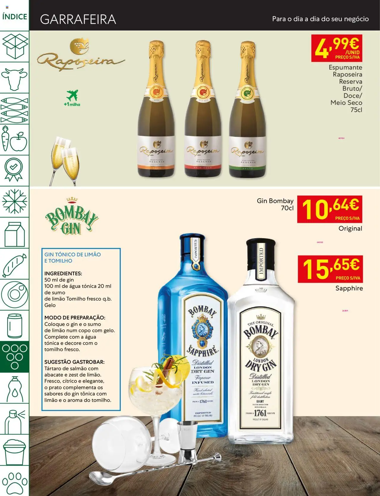 Recheio folheto │ válido de 30.10.2025 | Página: 36 | Produtos: Agua, Salmão, Abacate, Gin