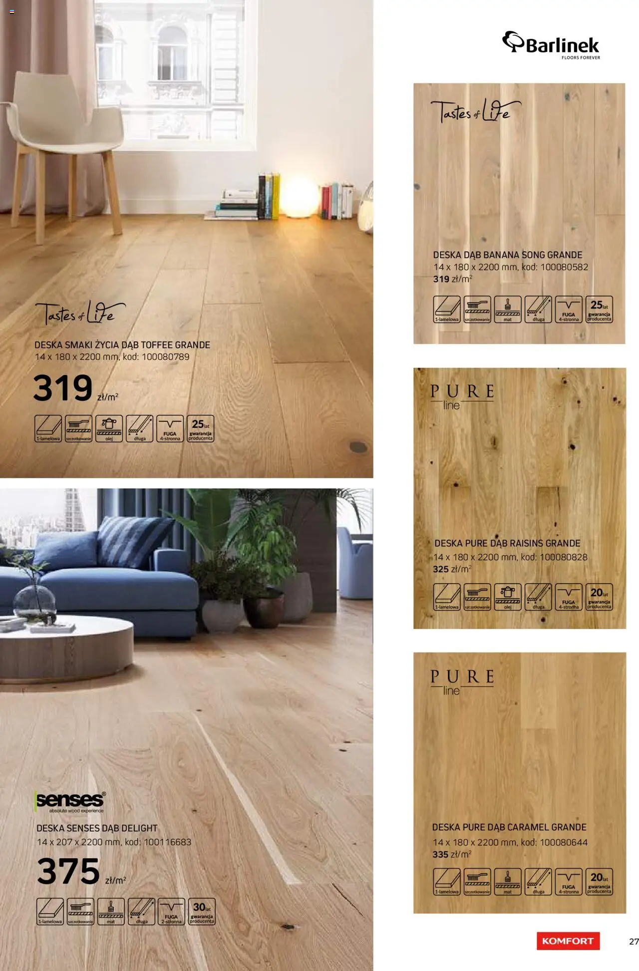 Komfort Gazetka - Katalog Podłogi I Drzwi od 26.06.2024 | Strona: 27