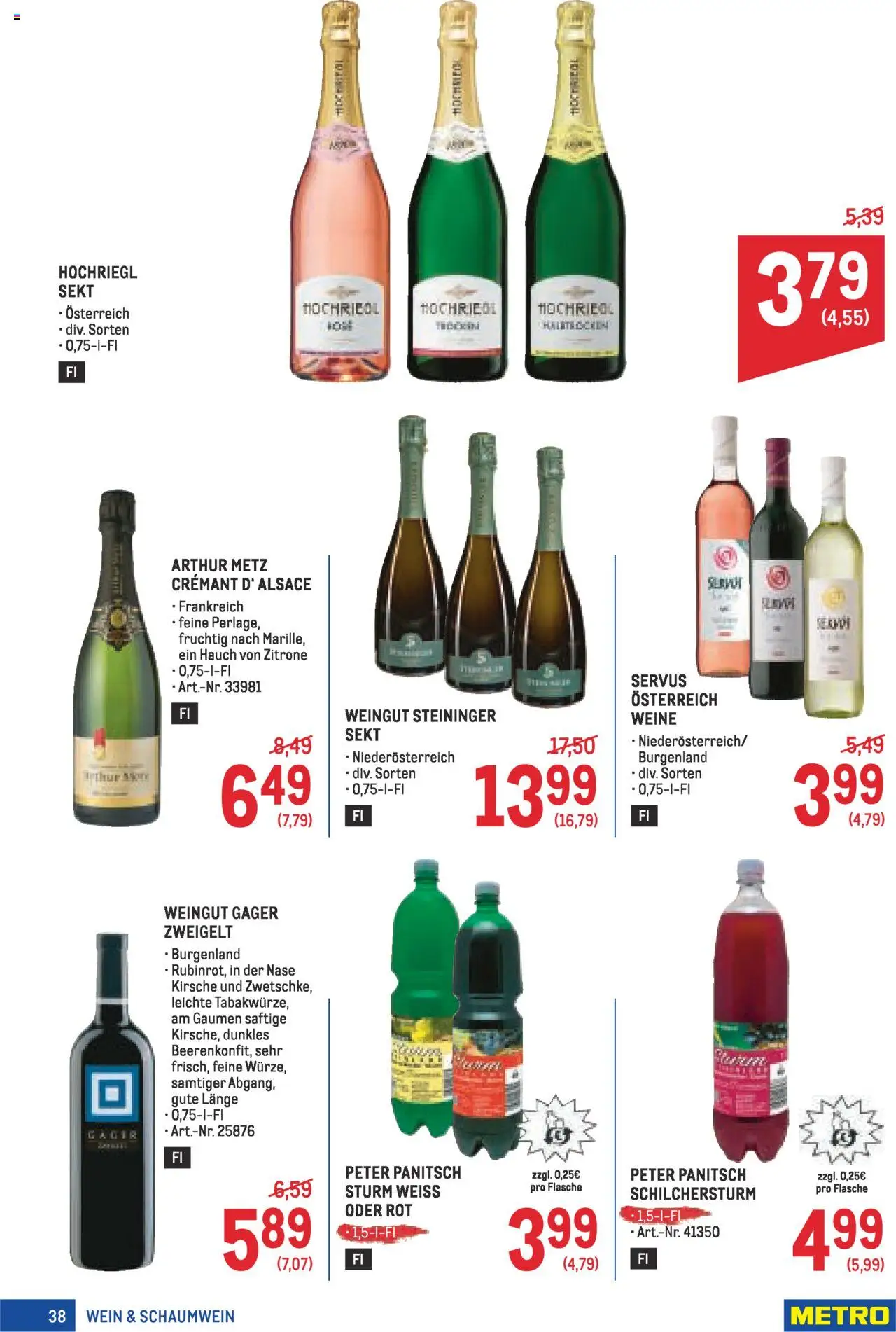 Metro angebote Profi gültig ab 02.10.2025 | Seite: 38 | Produkte: Zitrone, Wein