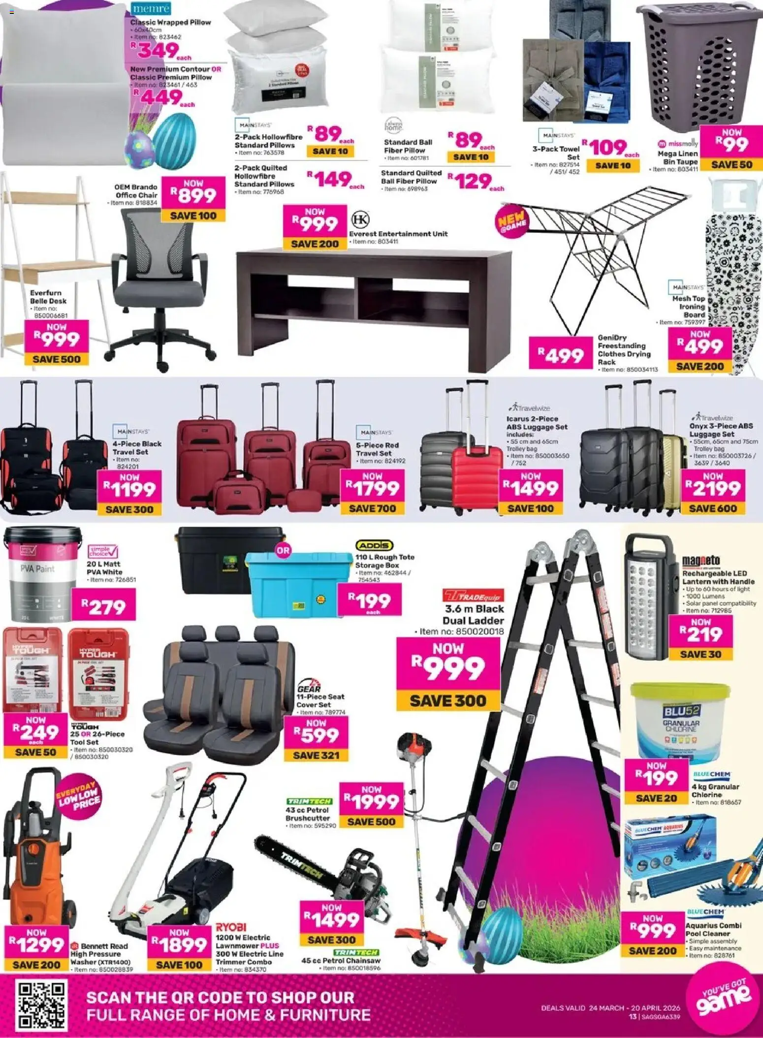 New Game catalogue – valid from 24.03.2026 | Page: 13 | Products: Cover, Desk, Paint, Chair