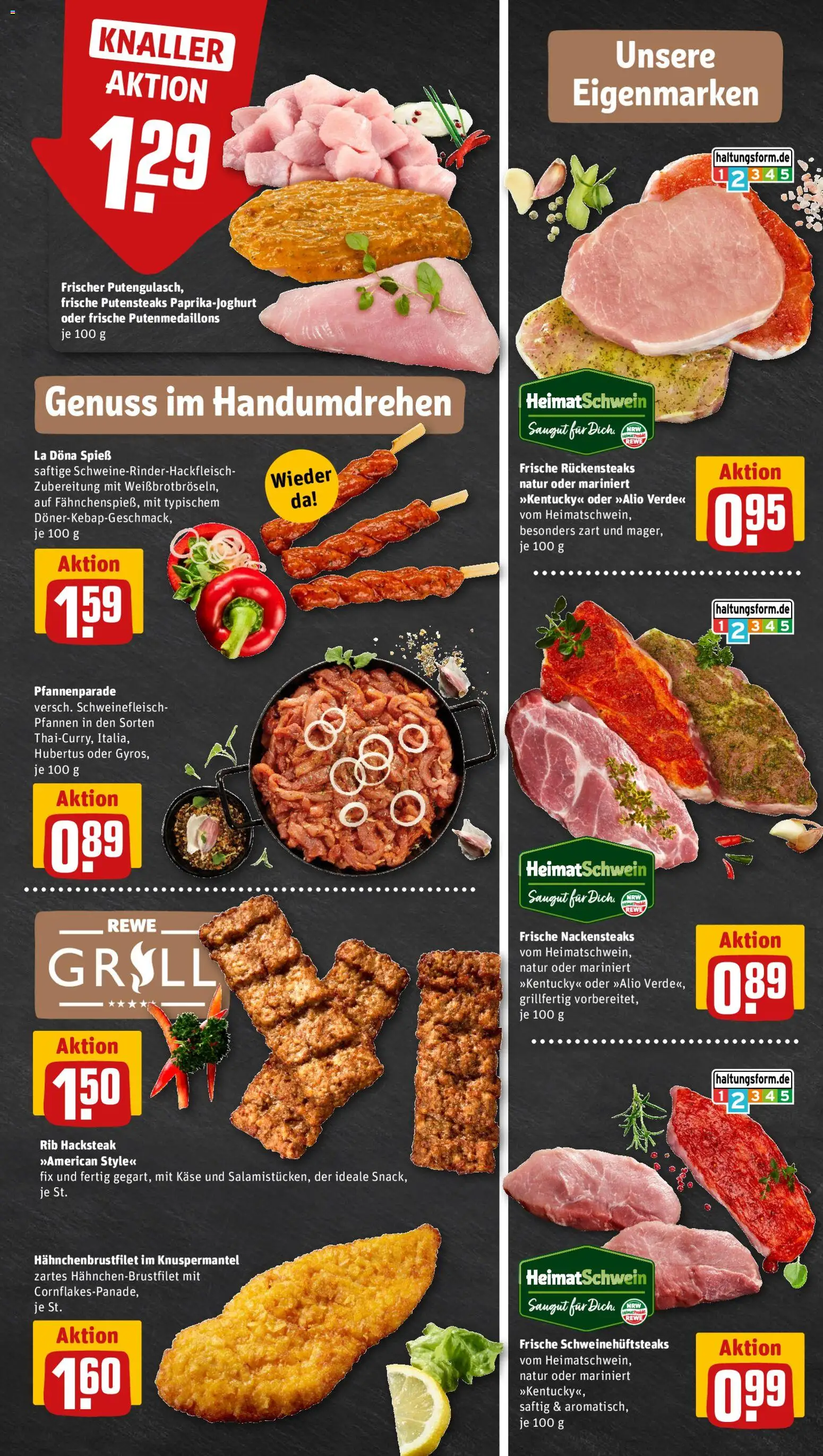 Rewe ihr Kaufpark Prospekt 	 – gültig ab 07.04.2026 | Seite: 7 | Produkte: Nackensteaks, Käse, Schweinefleisch