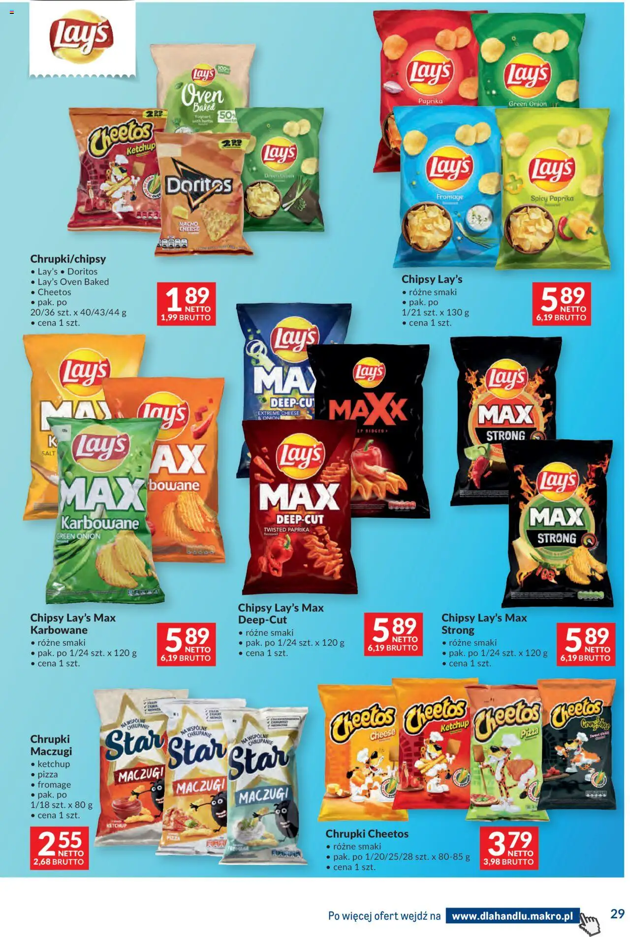 Makro Gazetka - Dystrybucja do sklepów od 14.10.2025 | Strona: 29 | Produkty: Ketchup, Chrupki, Doritos, Pizza