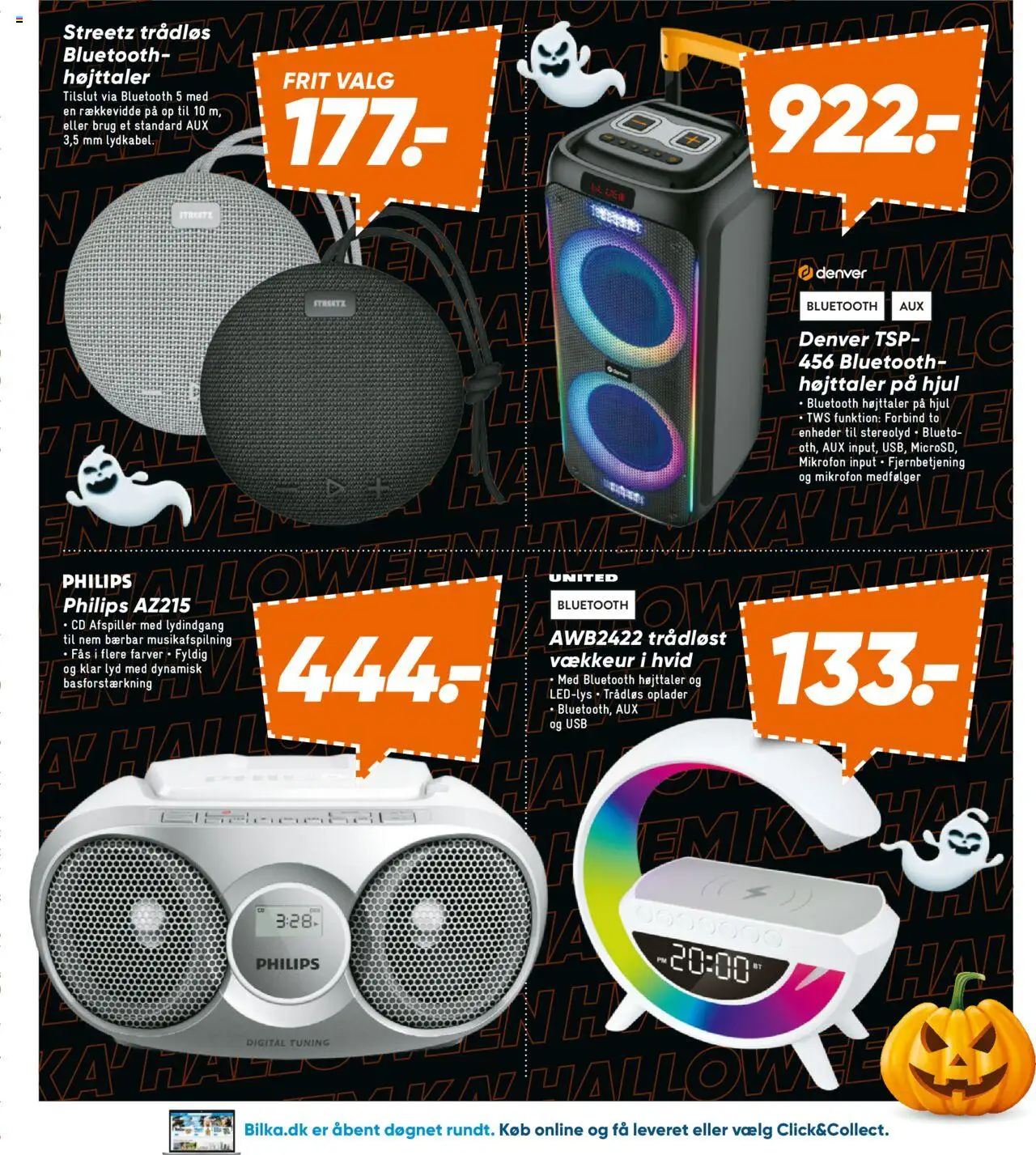 Bilka tilbudsavis – gyldig fra 17.10.2025 | Side: 19 | Produkter: USB, Lyd, Vækkeur, Mikrofon