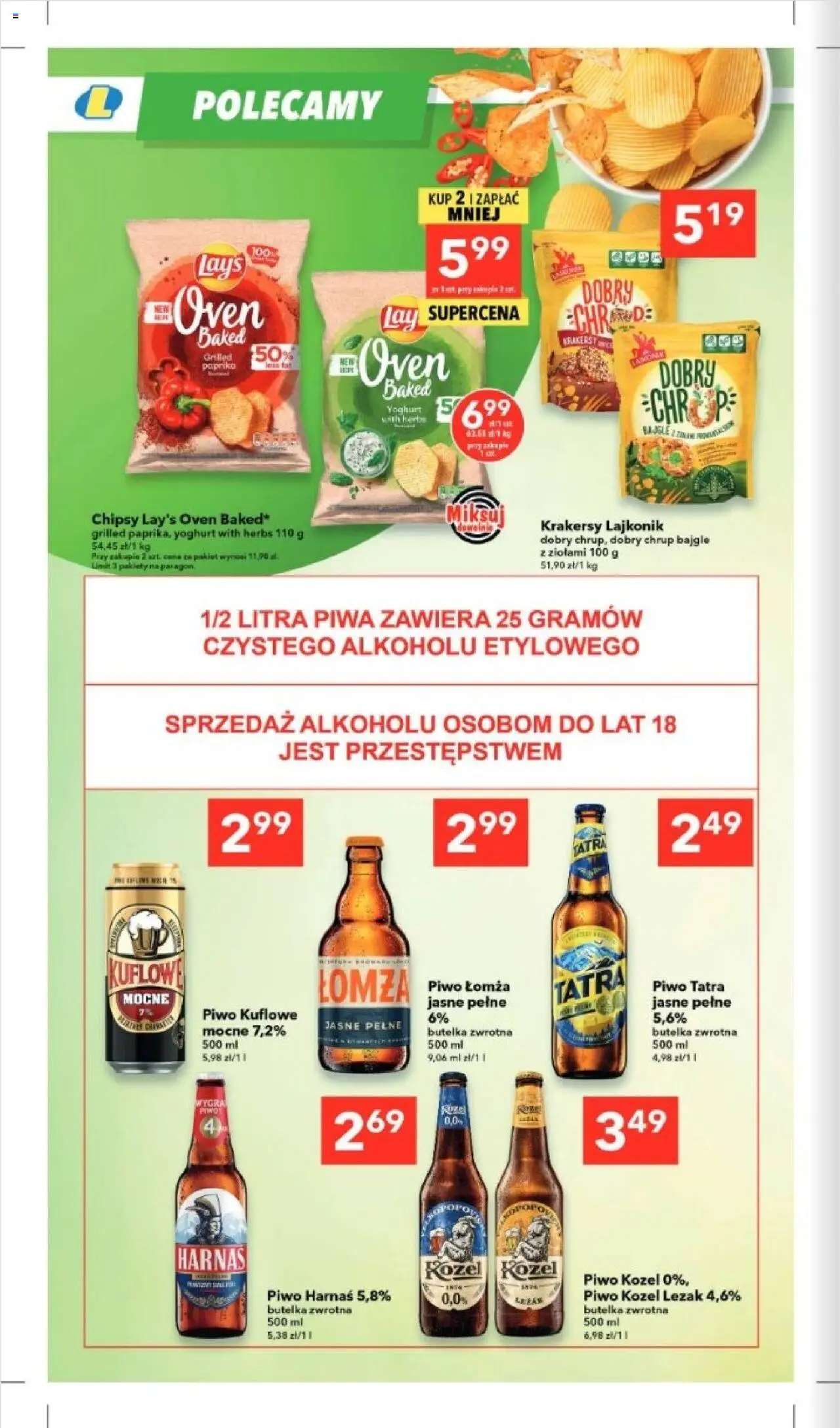 Lewiatan gazetka - Katowice od 23.10.2025 | Strona: 11 | Produkty: Leżak, Harnaś, Piwo, Piwo kozel