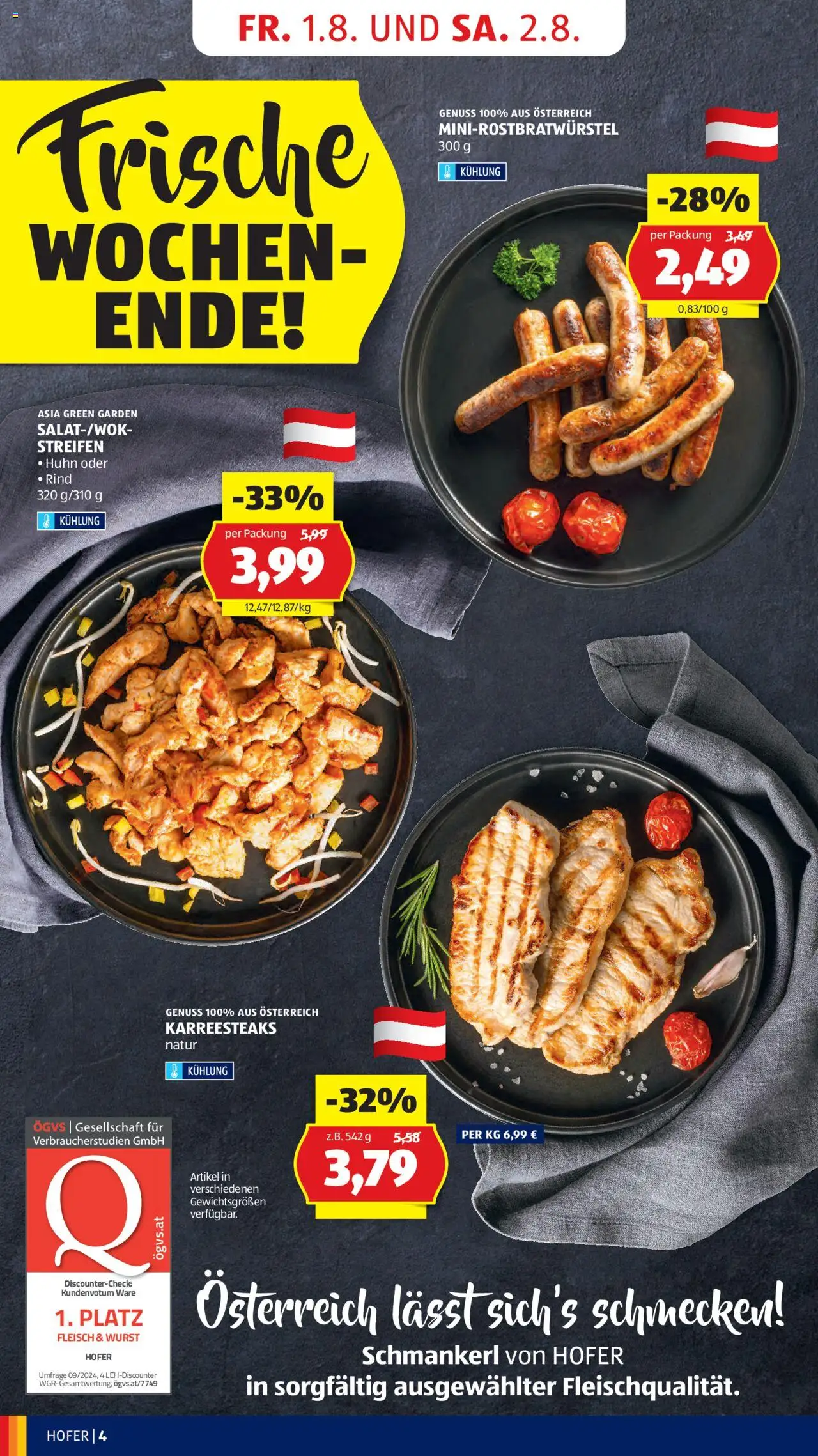 Hofer Flugblatt gültig ab 01.08.2025 | Seite: 6 | Produkte: Wurst