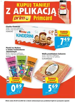 Pogląd oferty "Prim Market Promocje - Primcard" - ważna od 30.10.2025