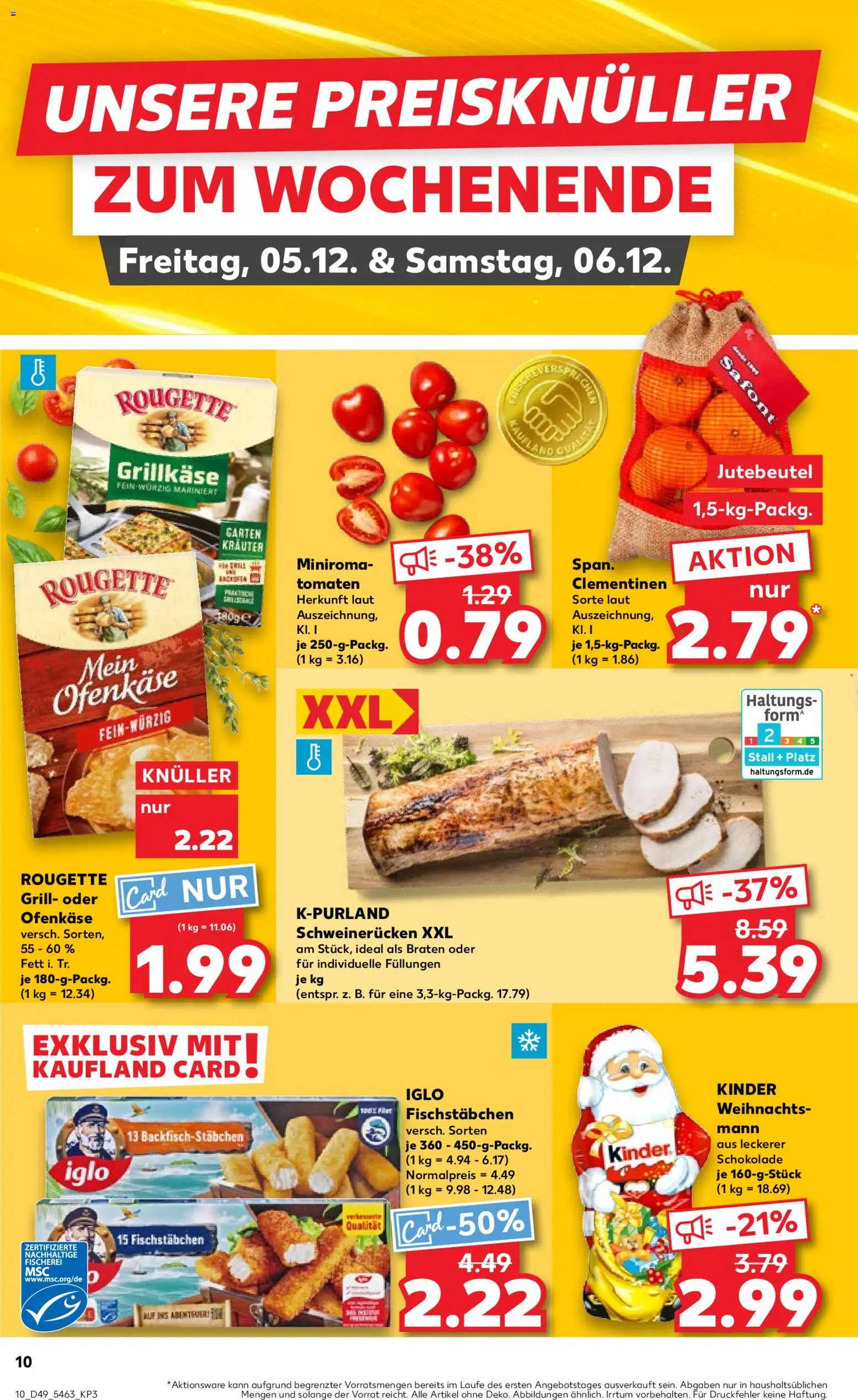 Kaufland prospekt Kiel	 – gültig ab 04.12.2025 | Seite: 10 | Produkte: Grill, Schokolade, Iglo, Tomaten