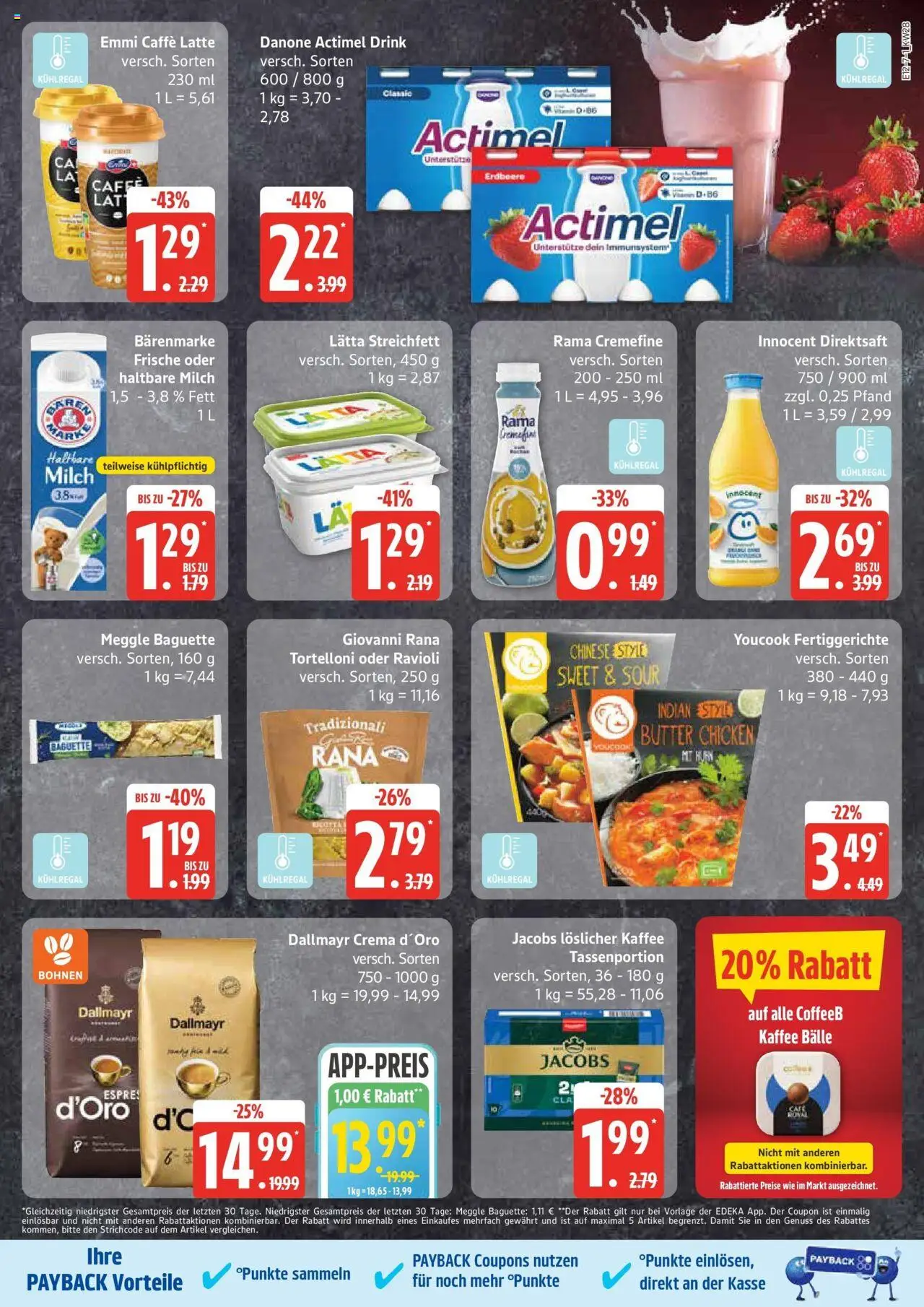 Edeka prospekt Ammersbek	 - gültig ab dem 06.07.2025 | Seite: 7 | Produkte: Actimel, Milch, Haltbare milch, Baguette
