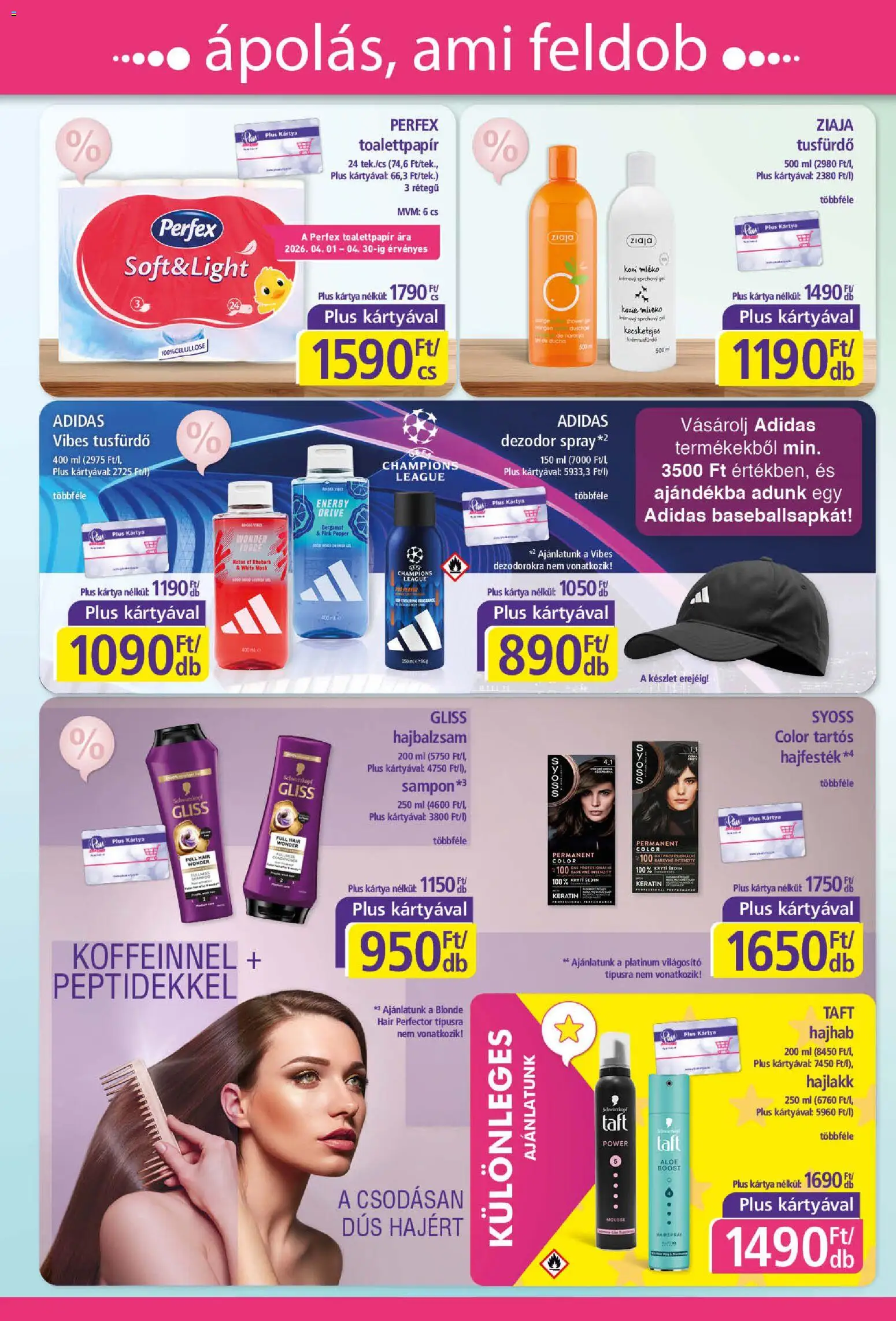 Plus Market akciós ujság - amely érvényes a következő dátumtól: 02.04.2026 | Oldal: 4