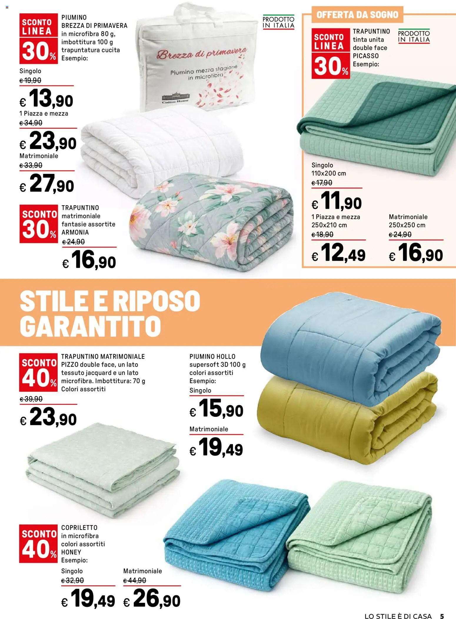 Volantino Iper del 07.04.2026 | Pagina: 5 | Prodotti: Copriletto