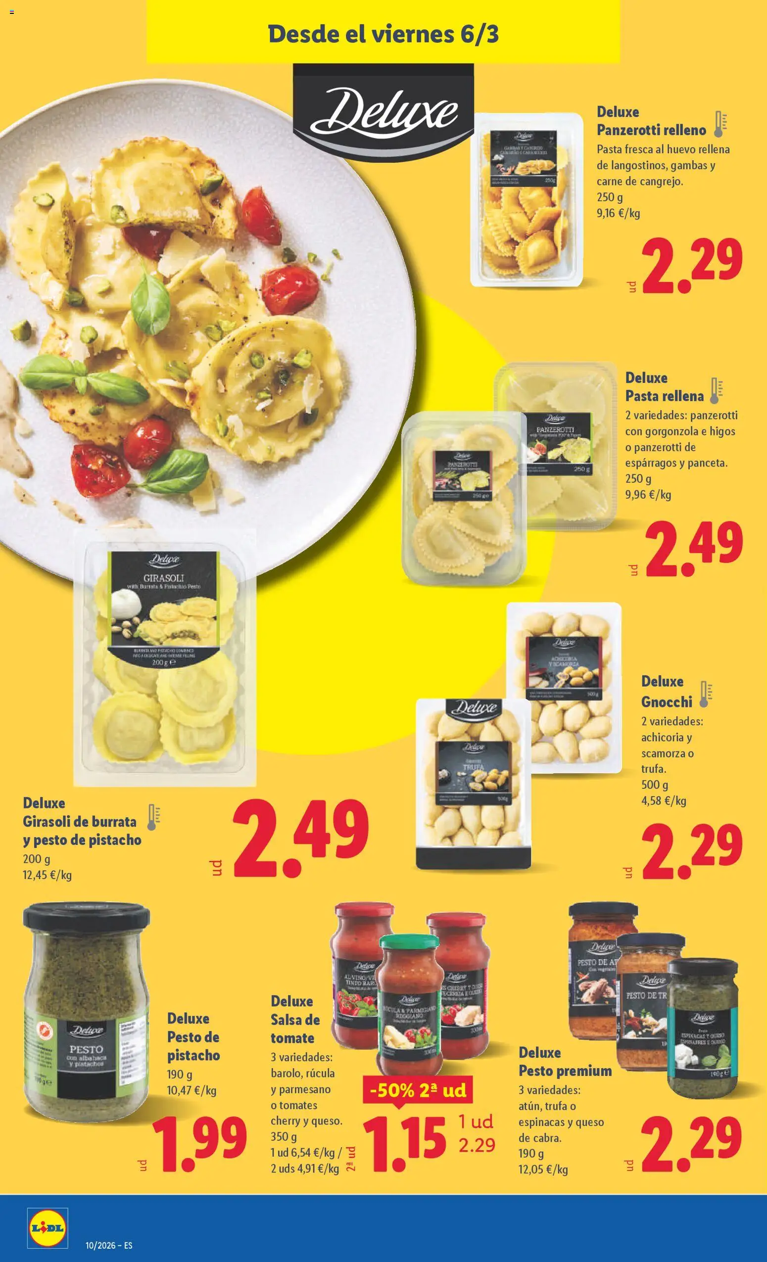 Lidl folleto │ válido desde el 02.03.2026 | Página: 40 | Productos: Queso, Πορσελάνη, Pasta, Salsa de tomate